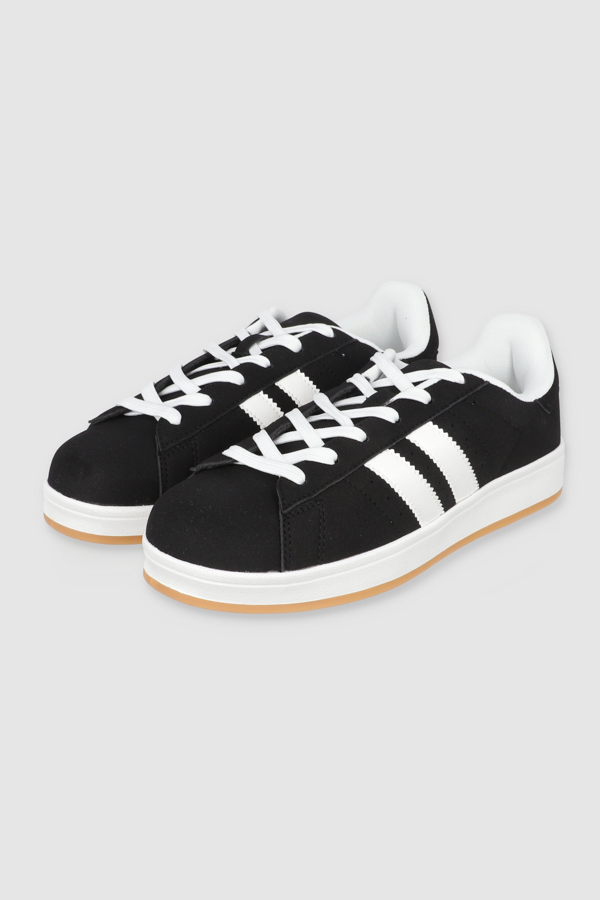 Tenis skater suede rayas NEGRO