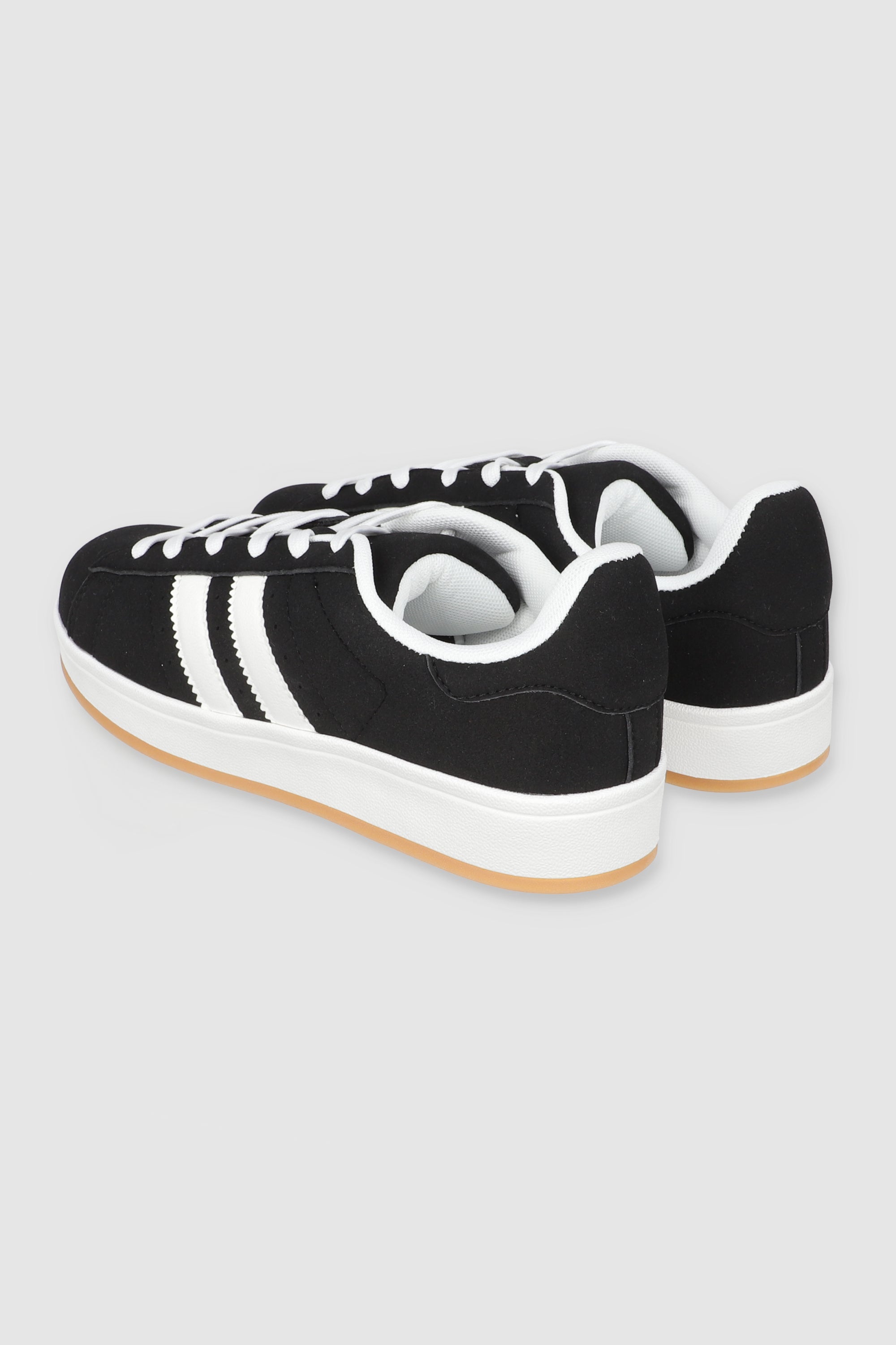 Tenis skater suede rayas NEGRO