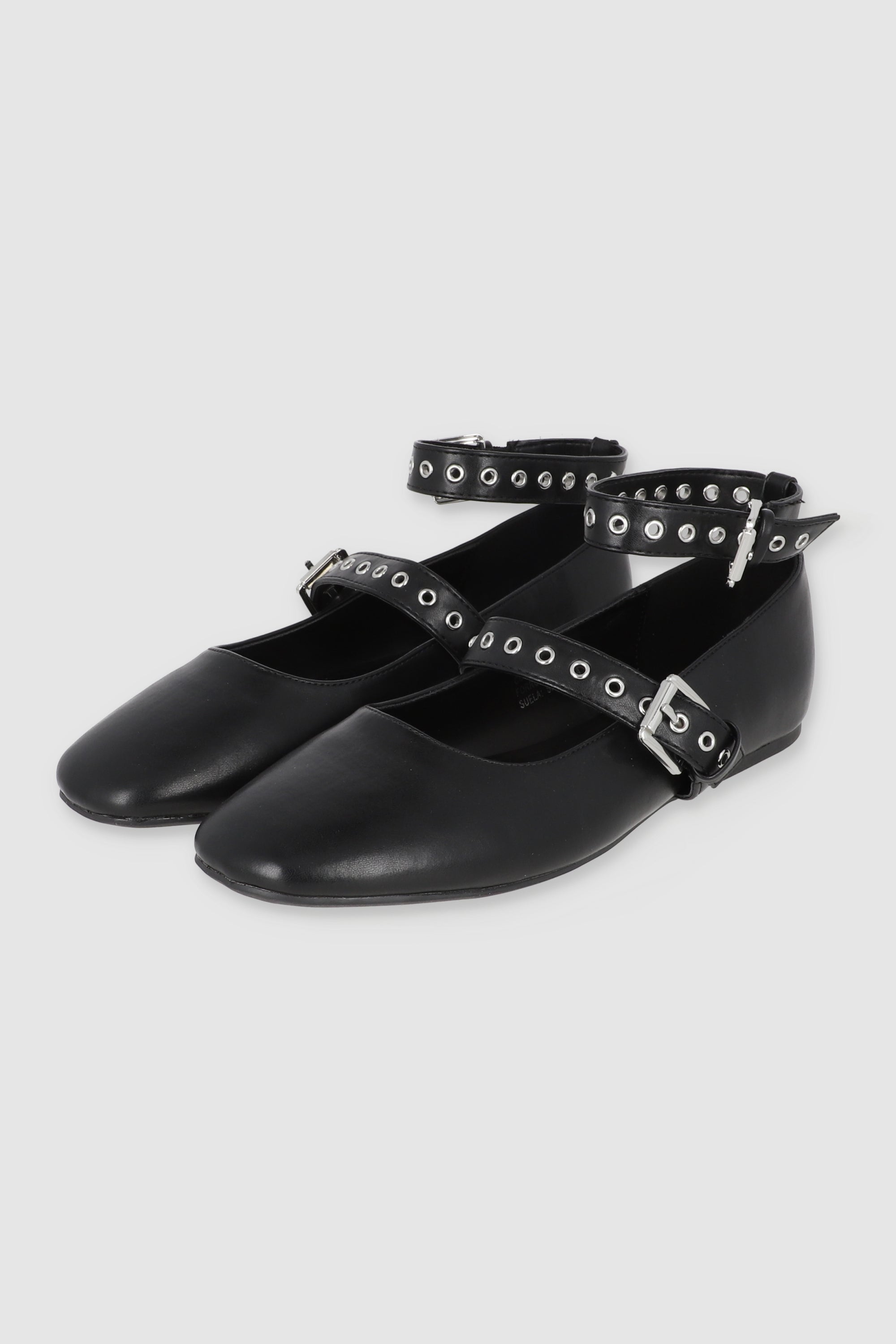 FLAT STUDS TIRA TOBILLO NEGRO