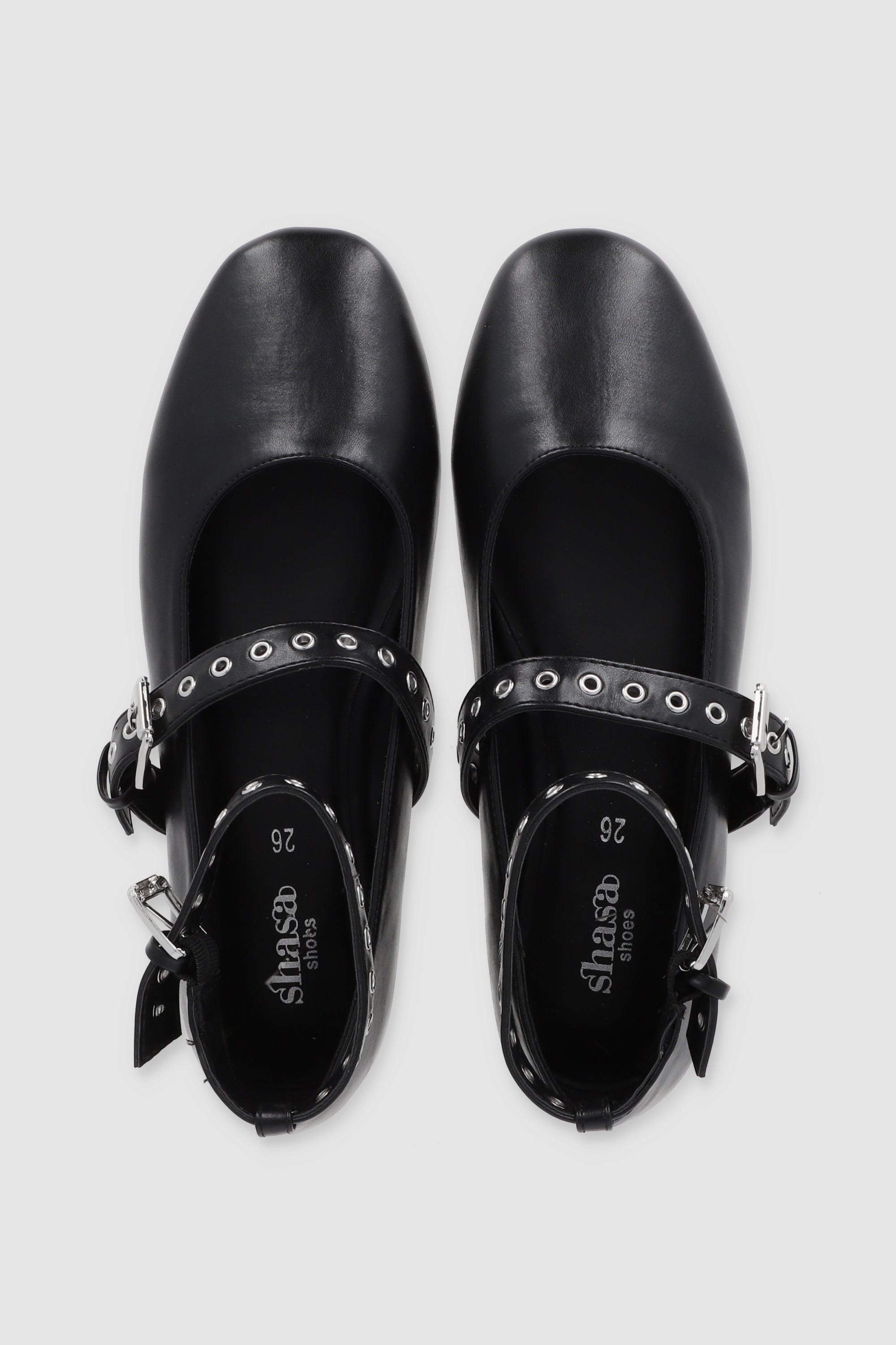 FLAT STUDS TIRA TOBILLO NEGRO