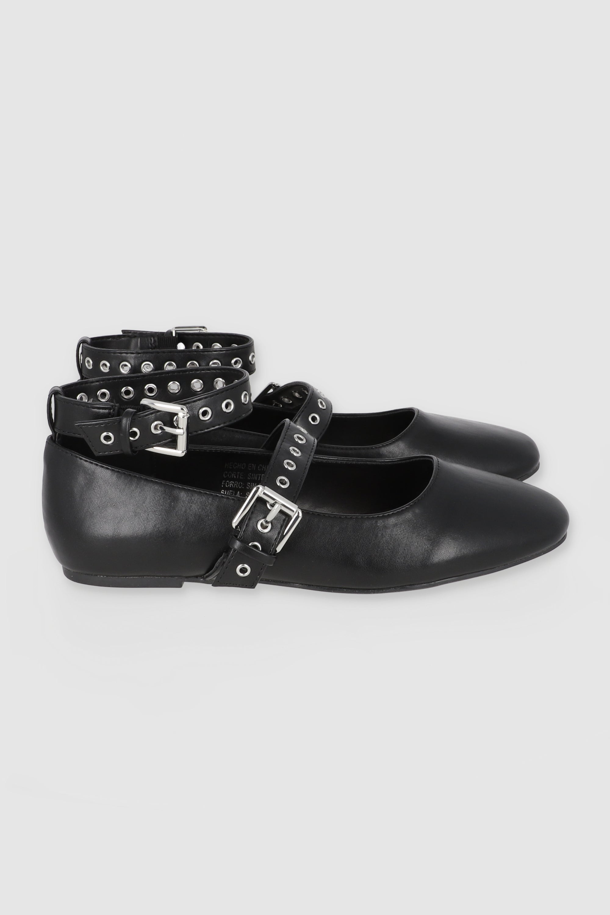 FLAT STUDS TIRA TOBILLO NEGRO