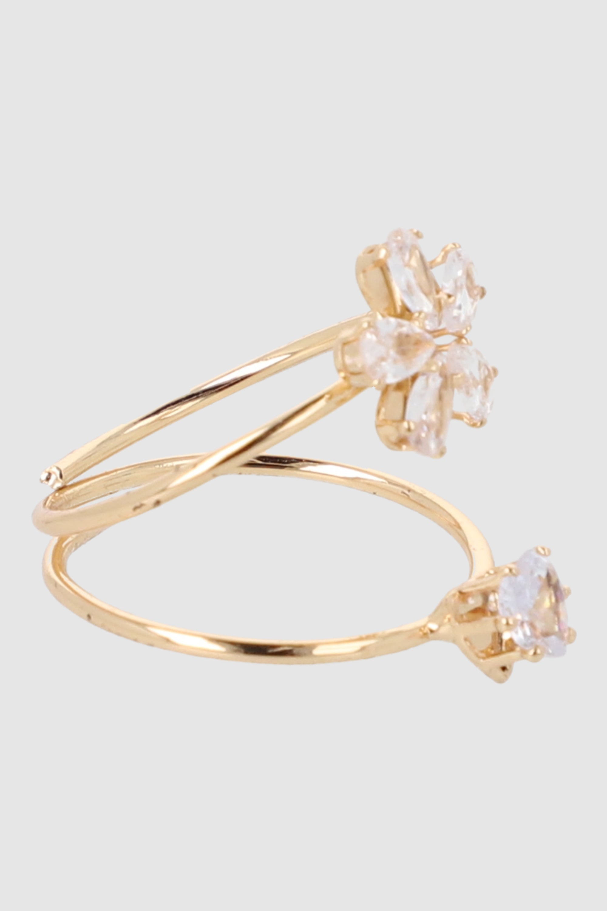 Anillo twist flor mariposa ORO