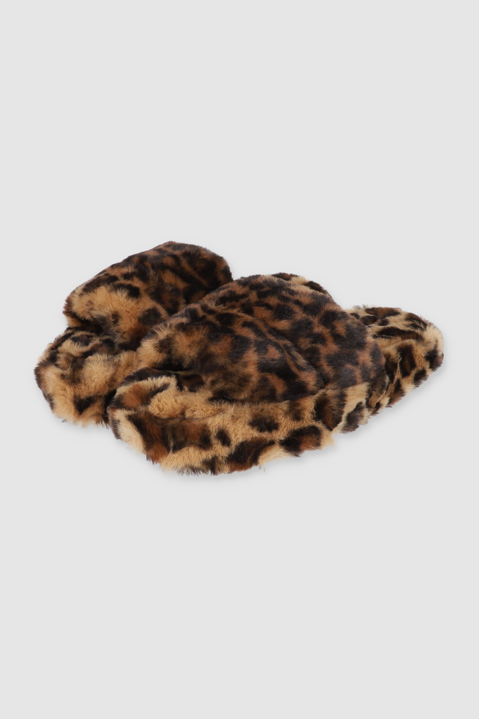 Pantufla cozy animal print CAFE COMBO