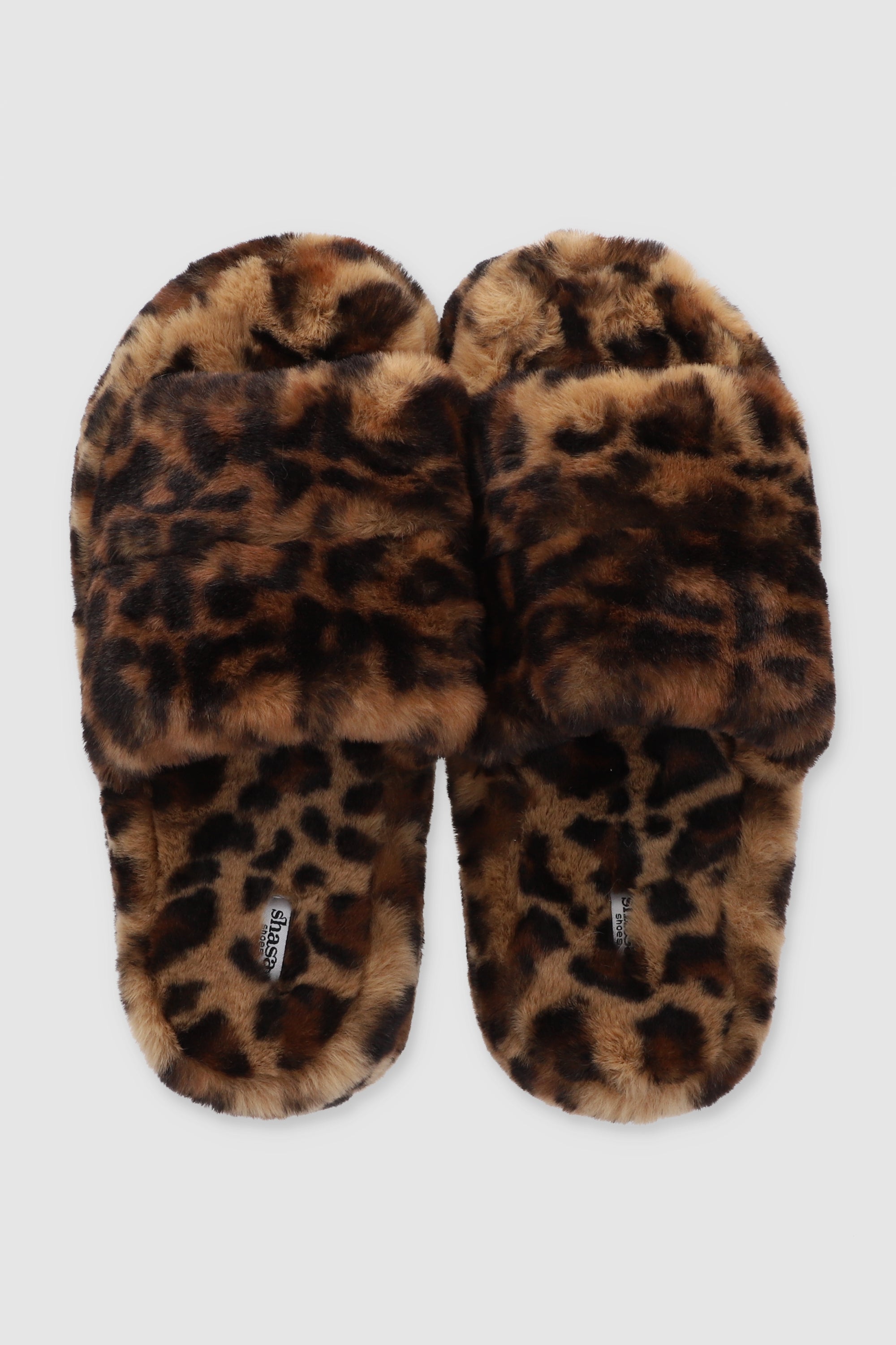 Pantufla cozy animal print CAFE COMBO