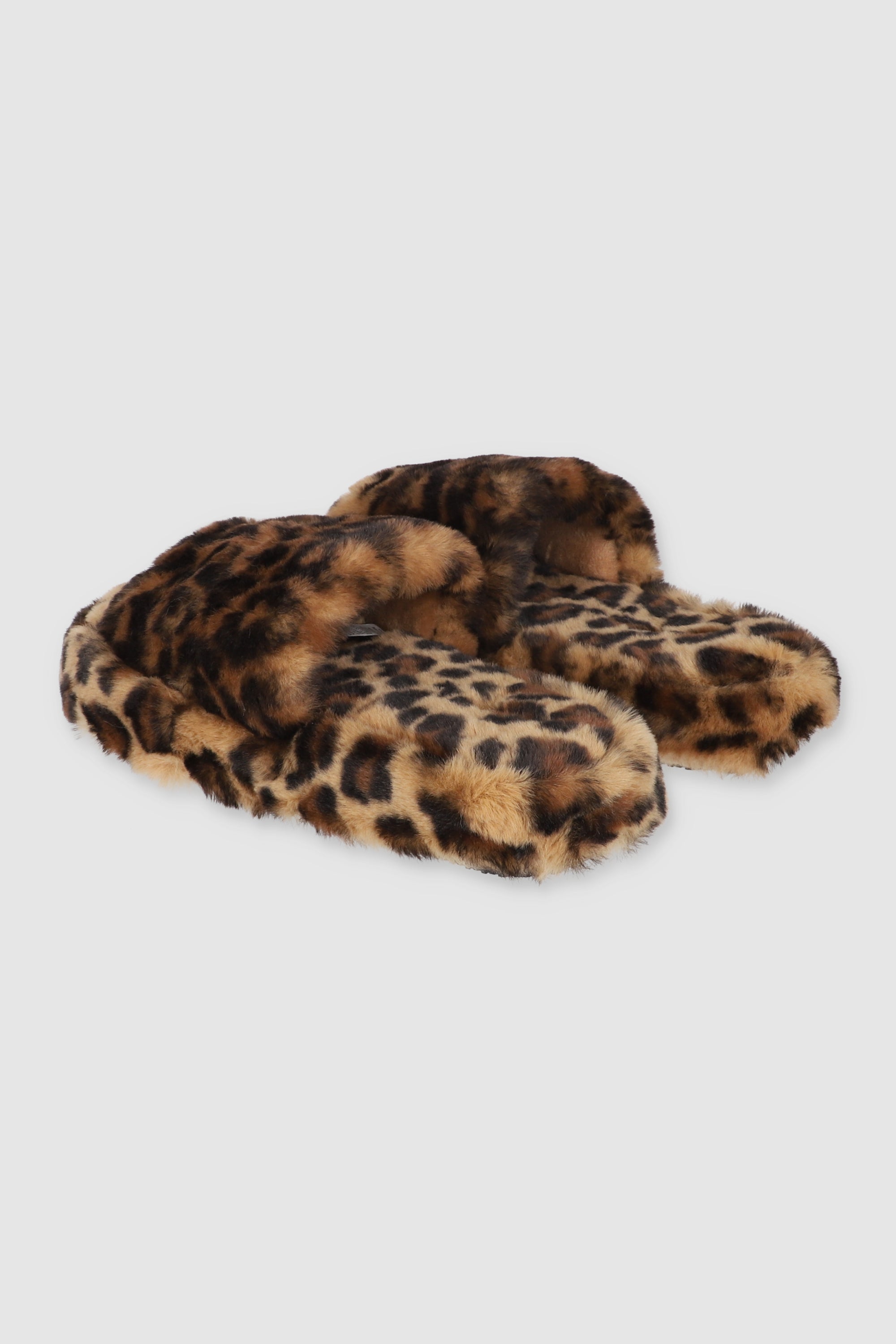 Pantufla cozy animal print CAFE COMBO