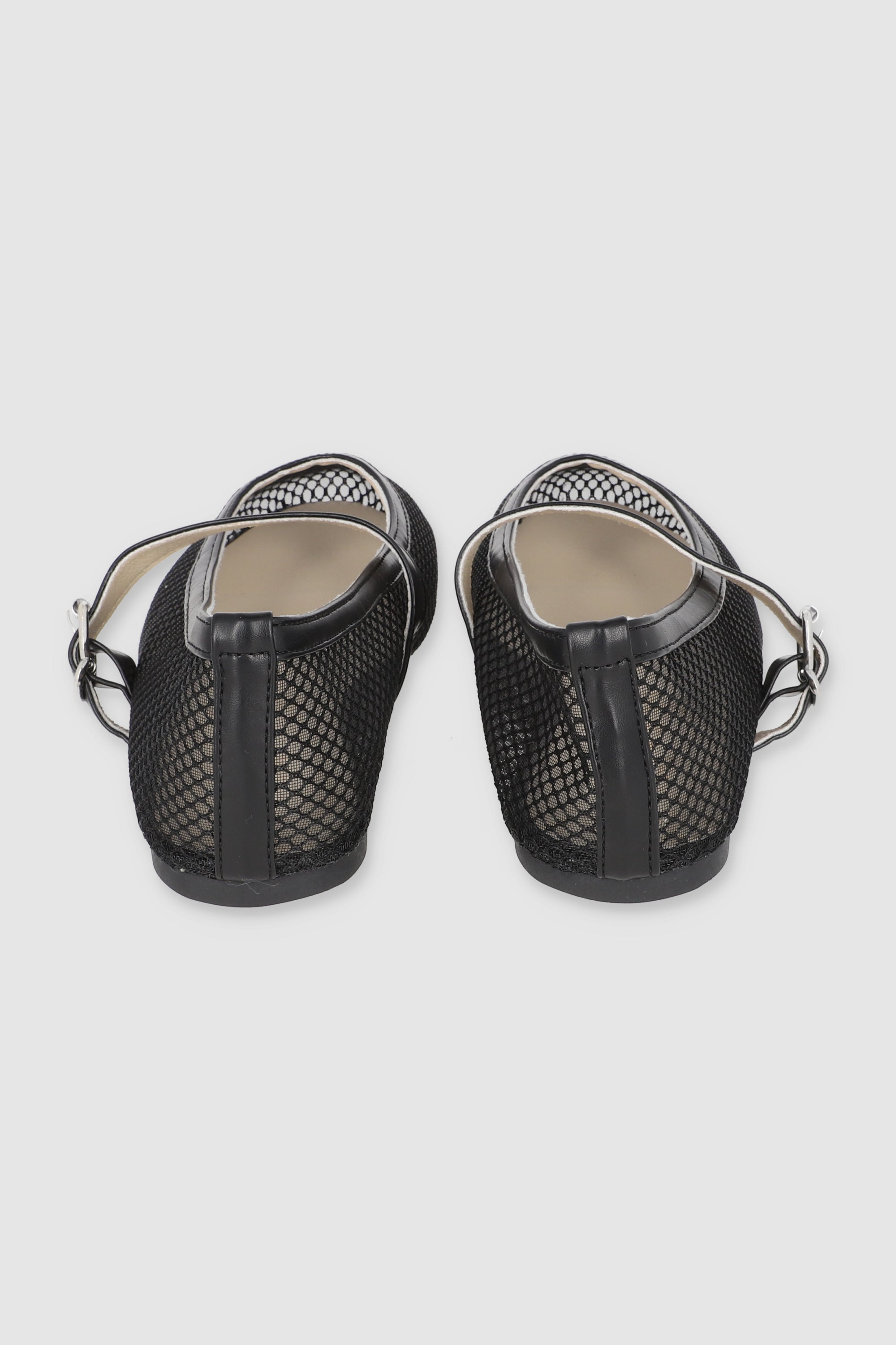 Flat mary jane mesh NEGRO