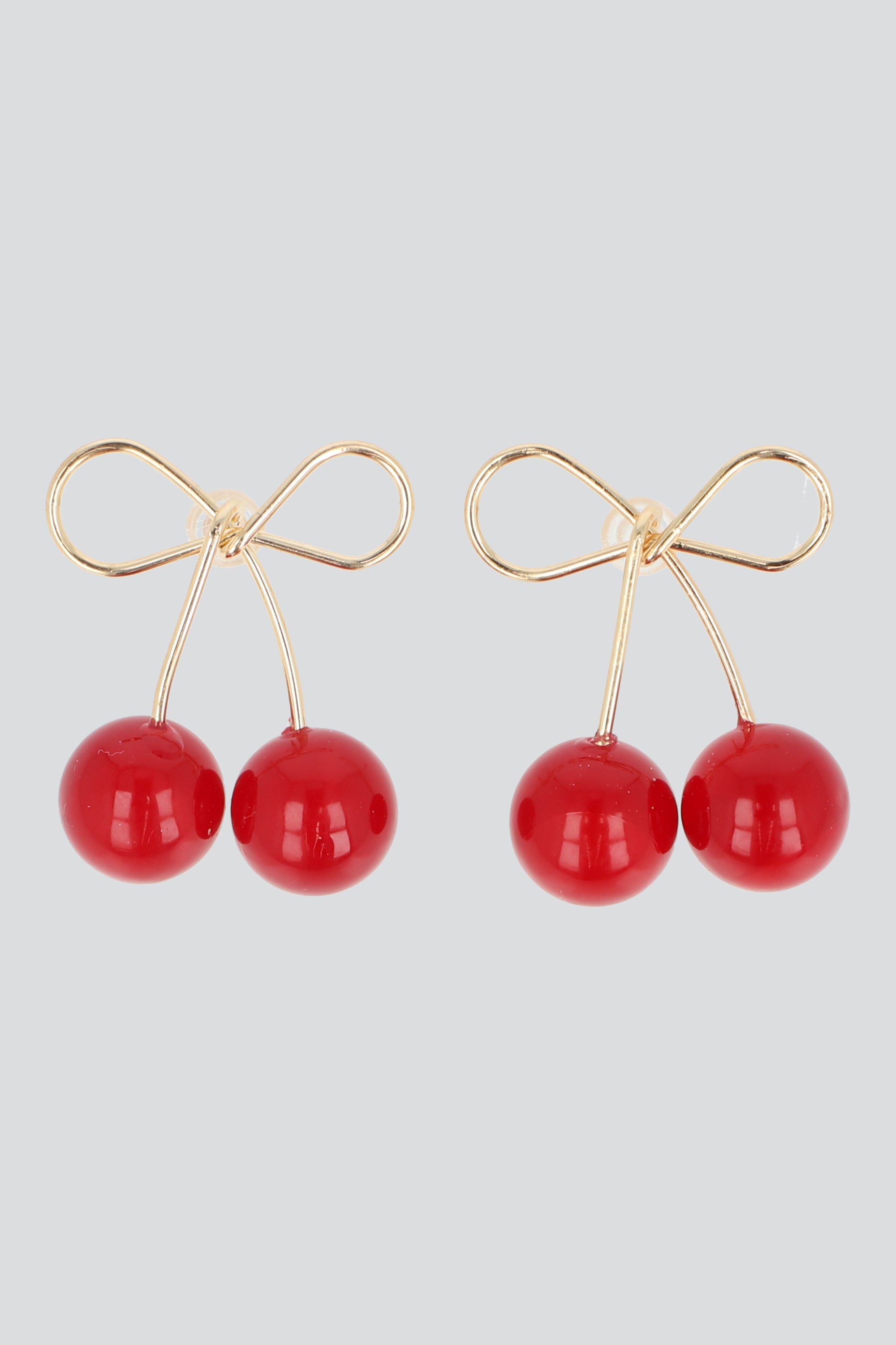 ARETES MOÑO CEREZAS