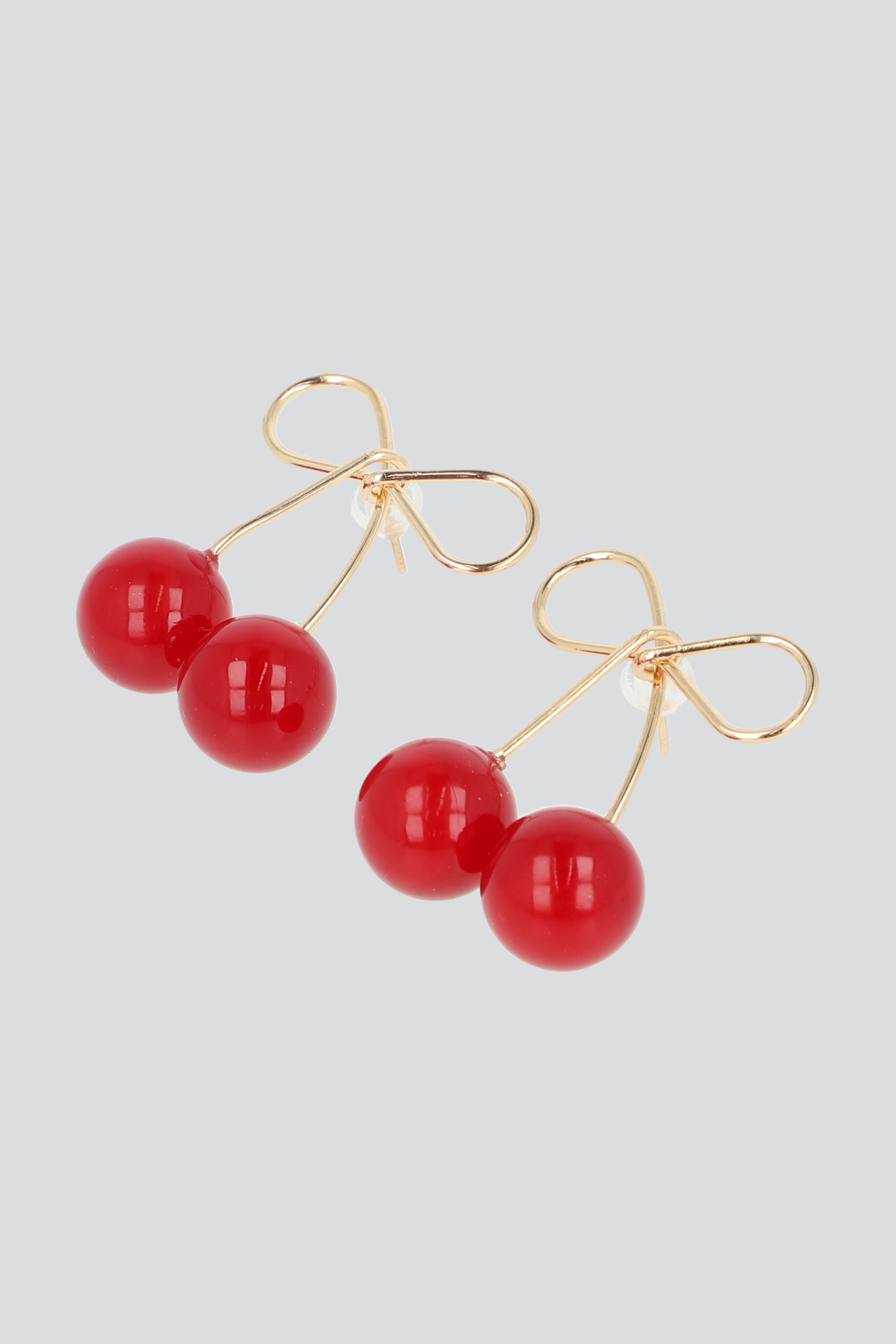 ARETES MOÑO CEREZAS