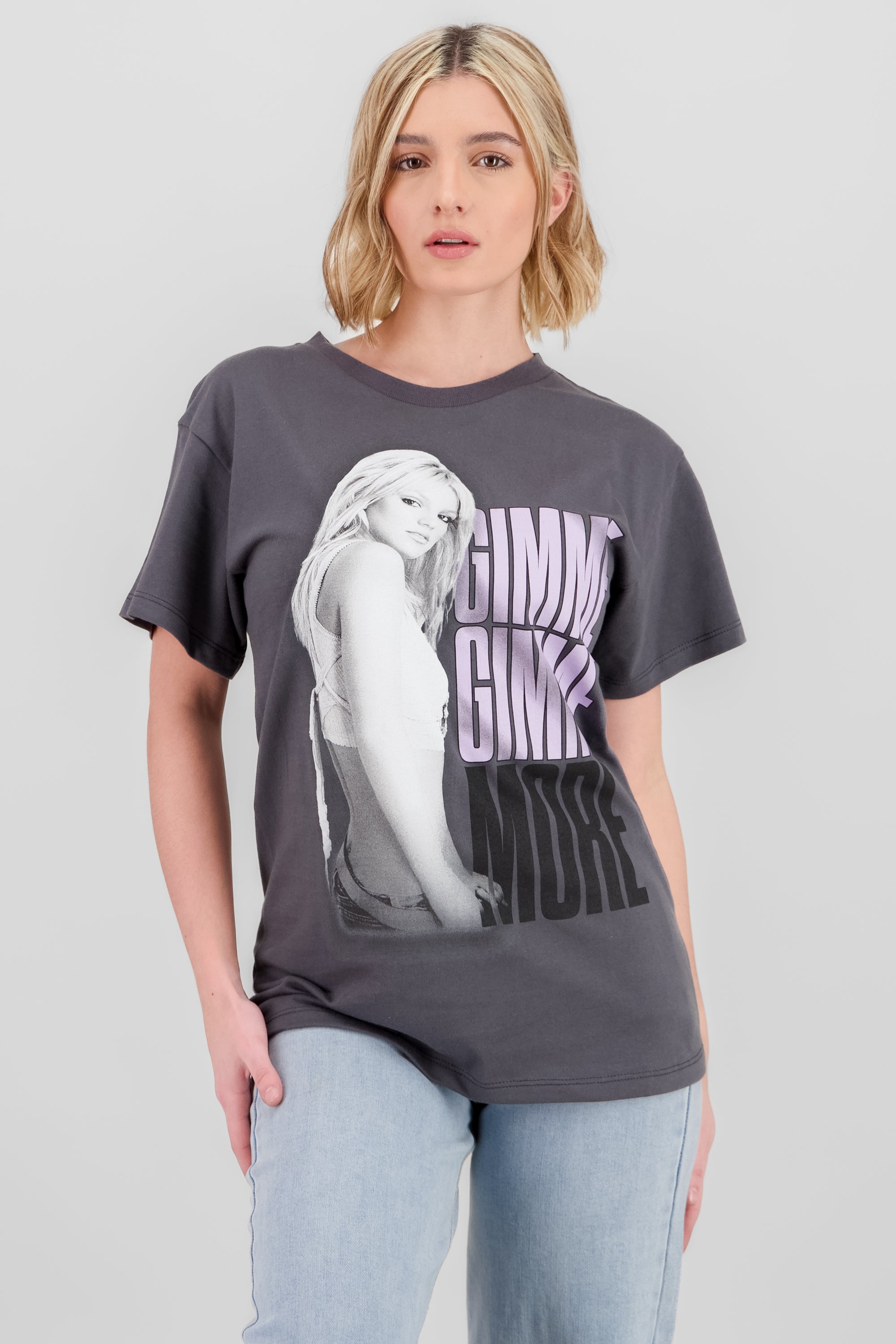 Playera Britney Gimme More GRIS OBSCURO