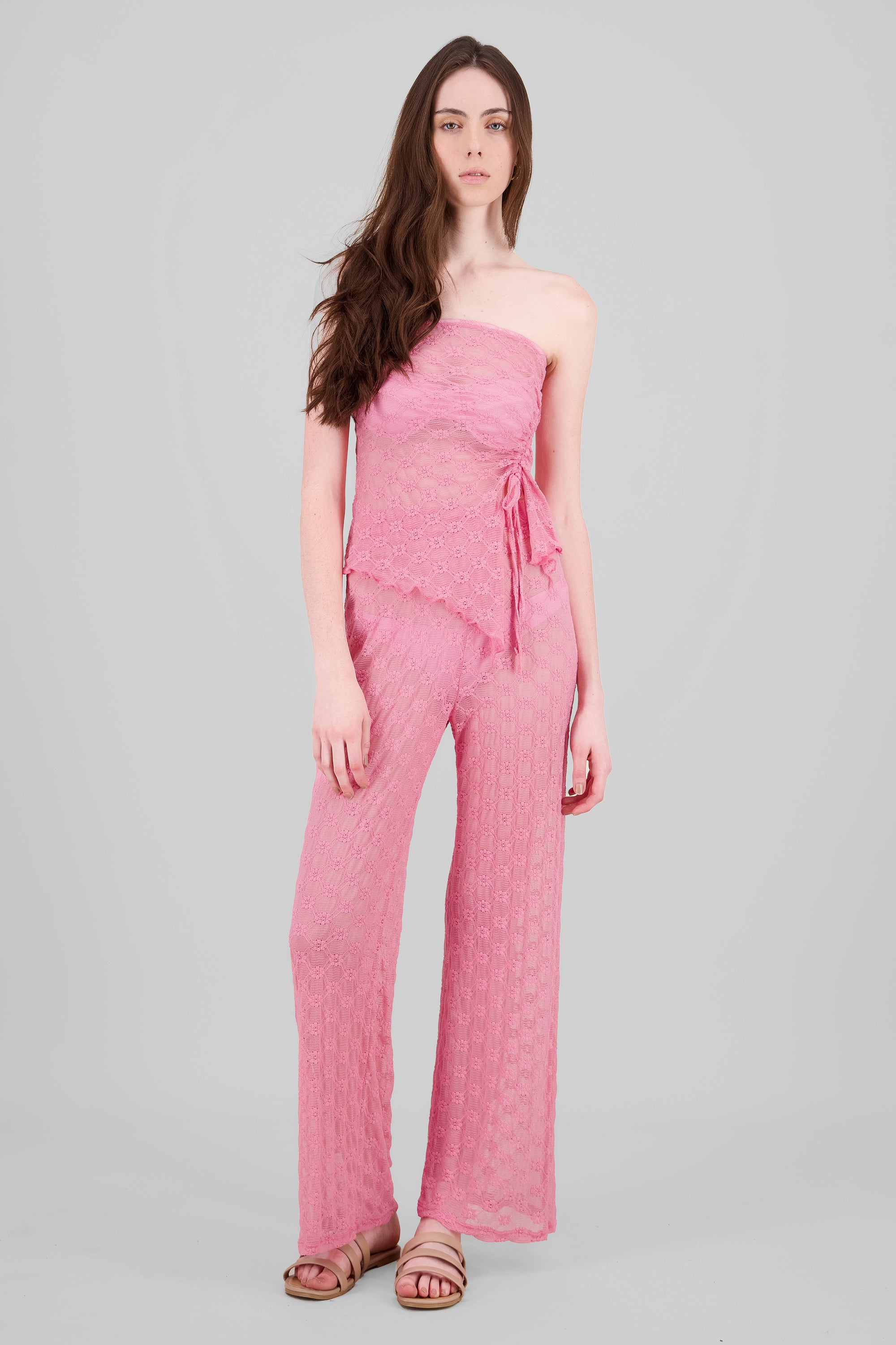 Pantalón encaje wide leg ROSA