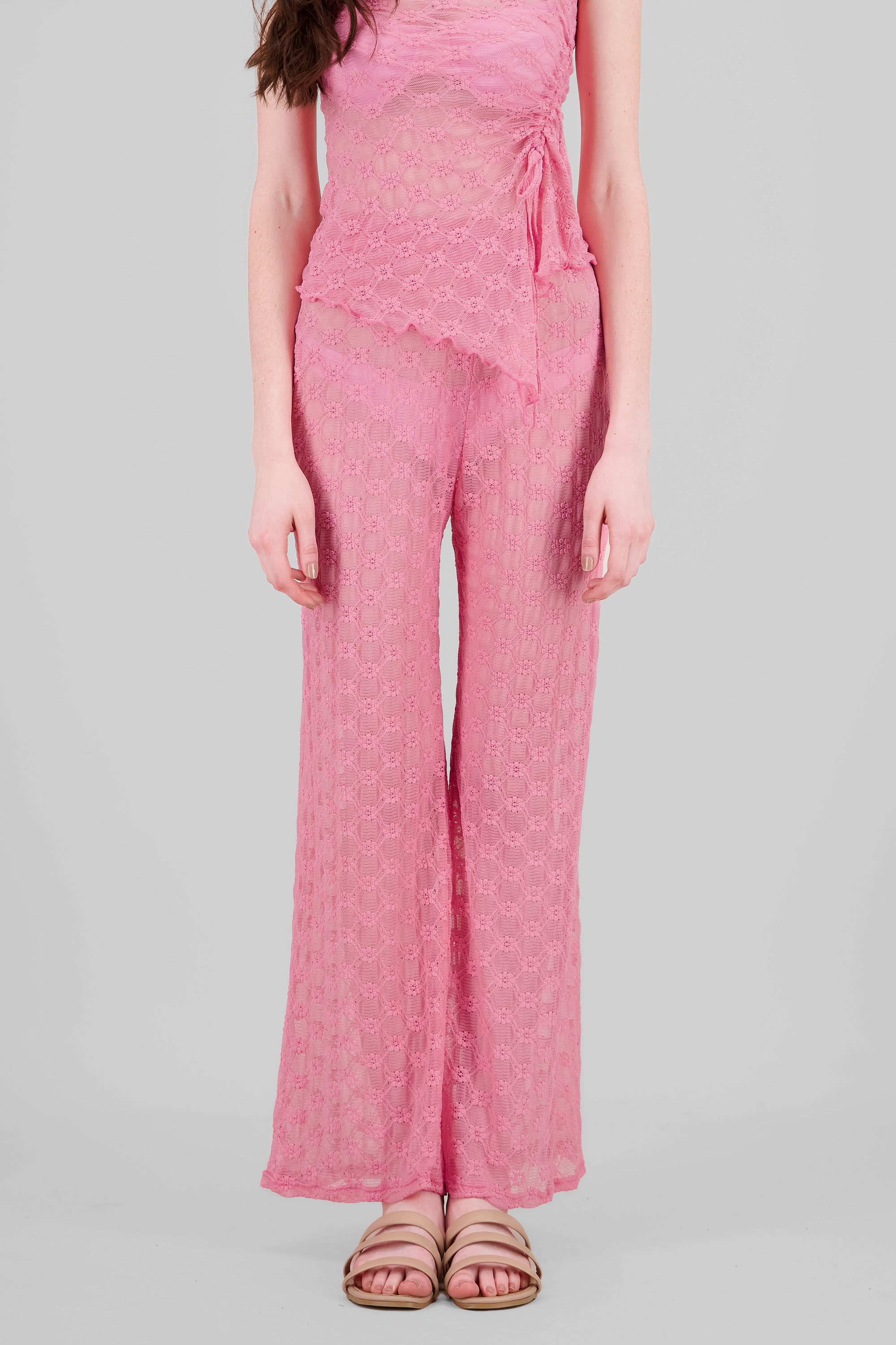 Pantalón encaje wide leg ROSA