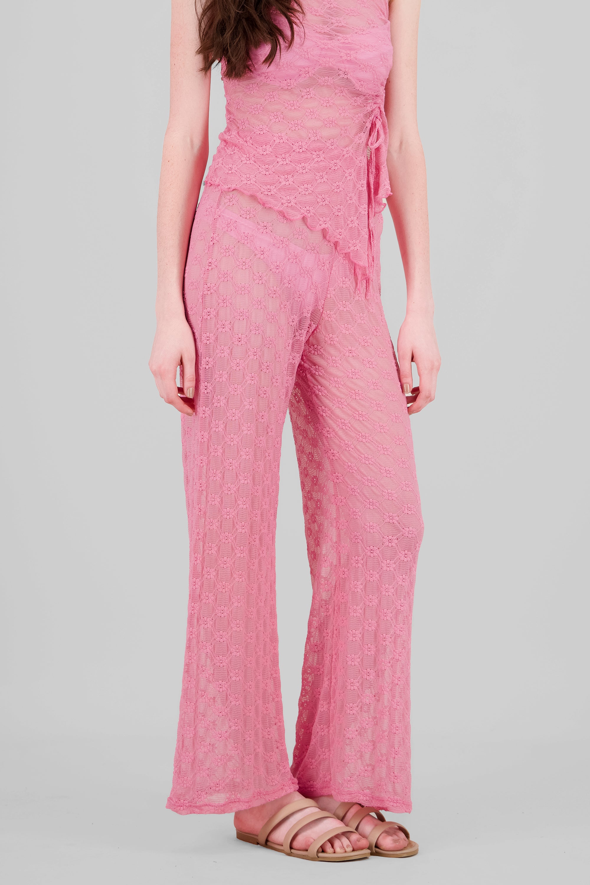 Pantalón encaje wide leg ROSA