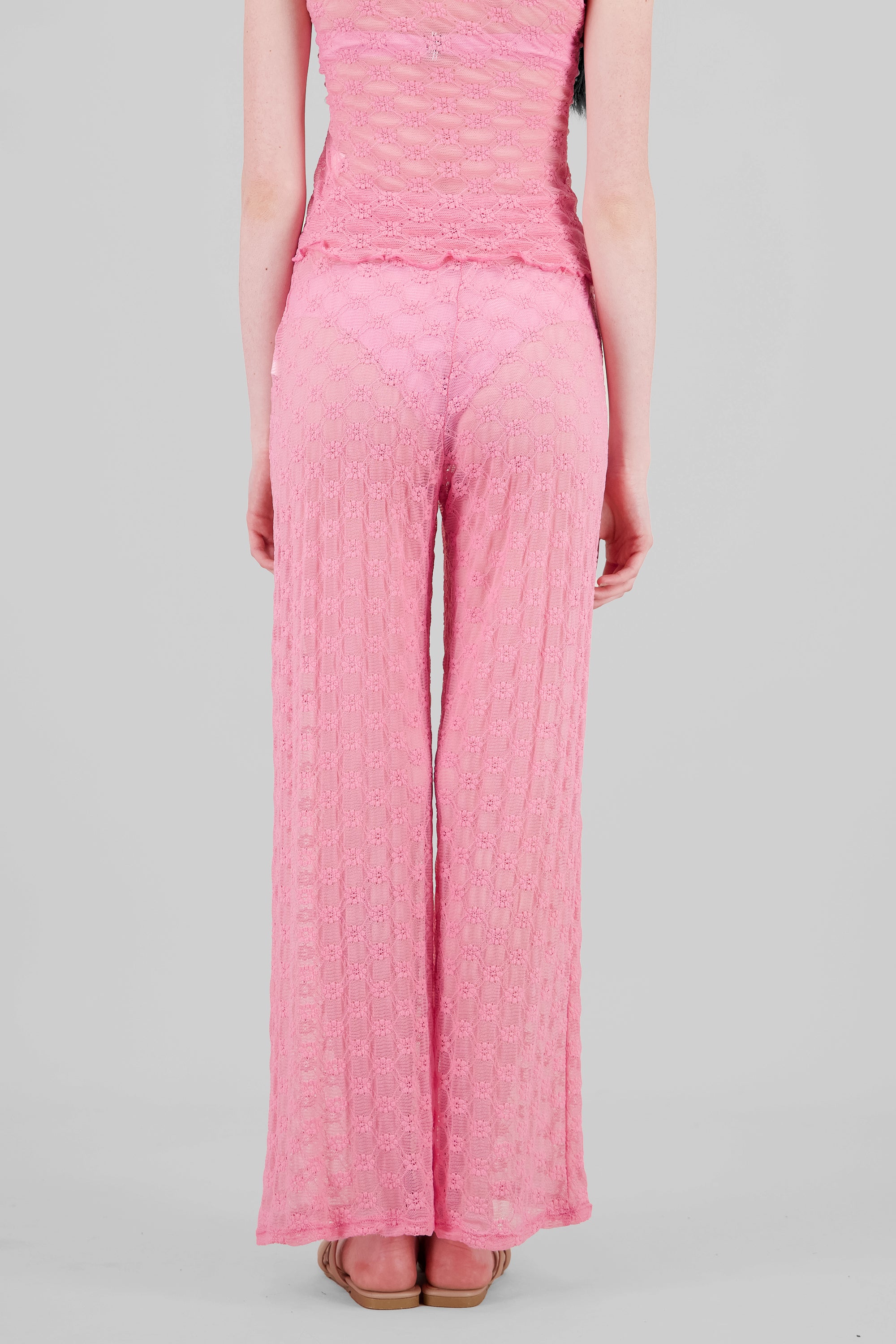 Pantalón encaje wide leg ROSA