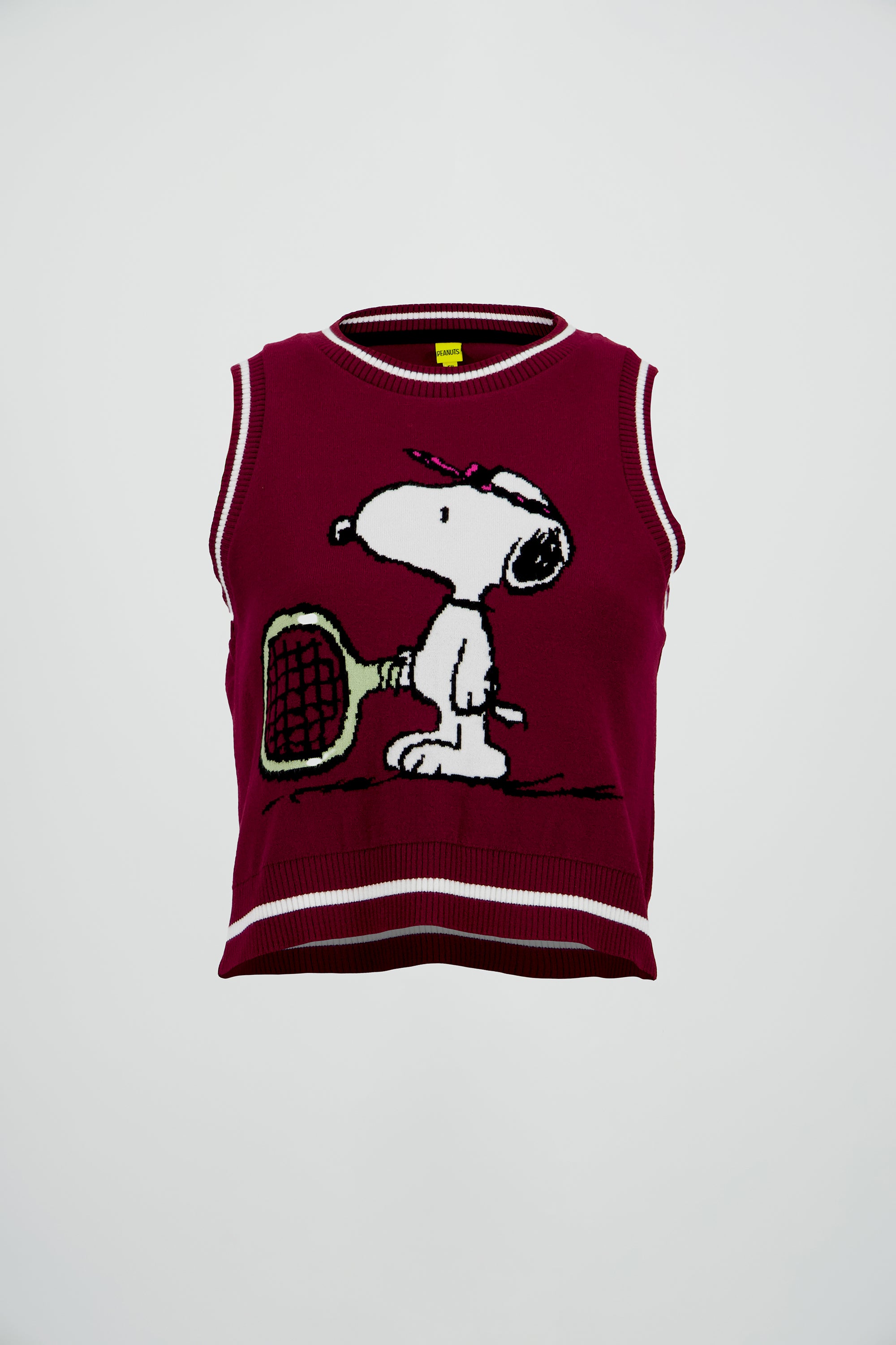 Chaleco líneas Snoopy tenis VINO