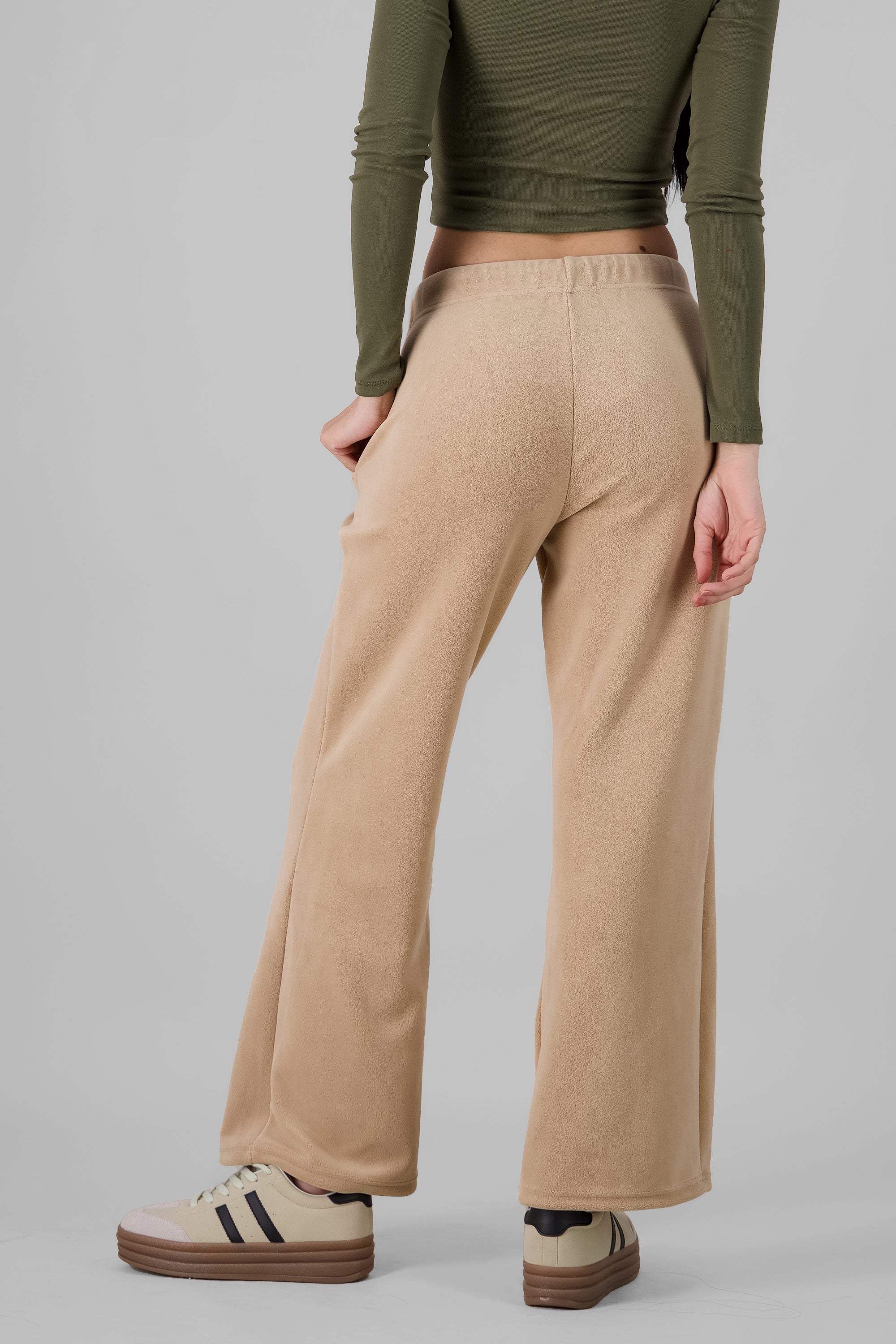 Pants lisos polares CREMA