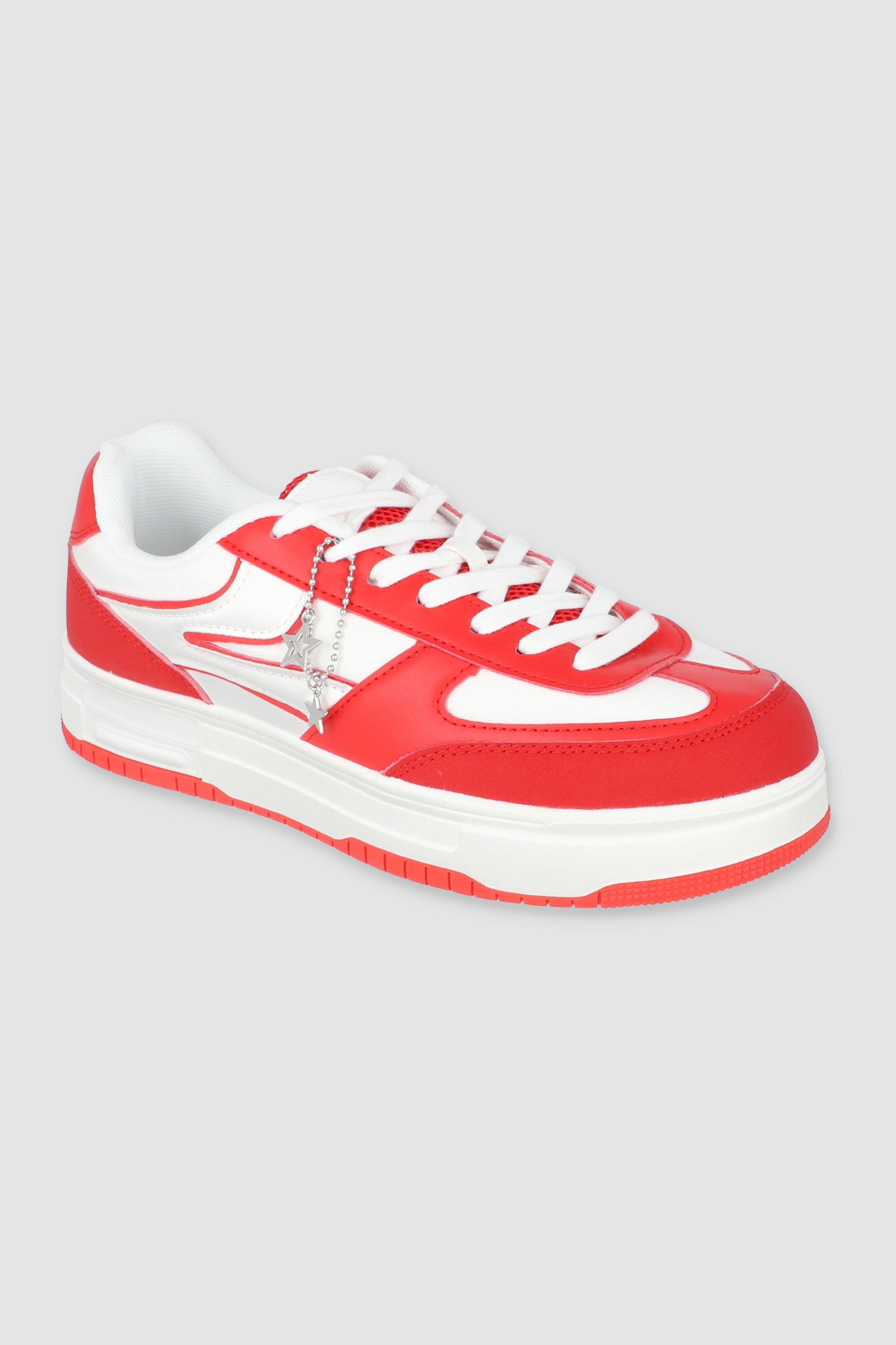 Tenis skater agujetas anchas ROJO