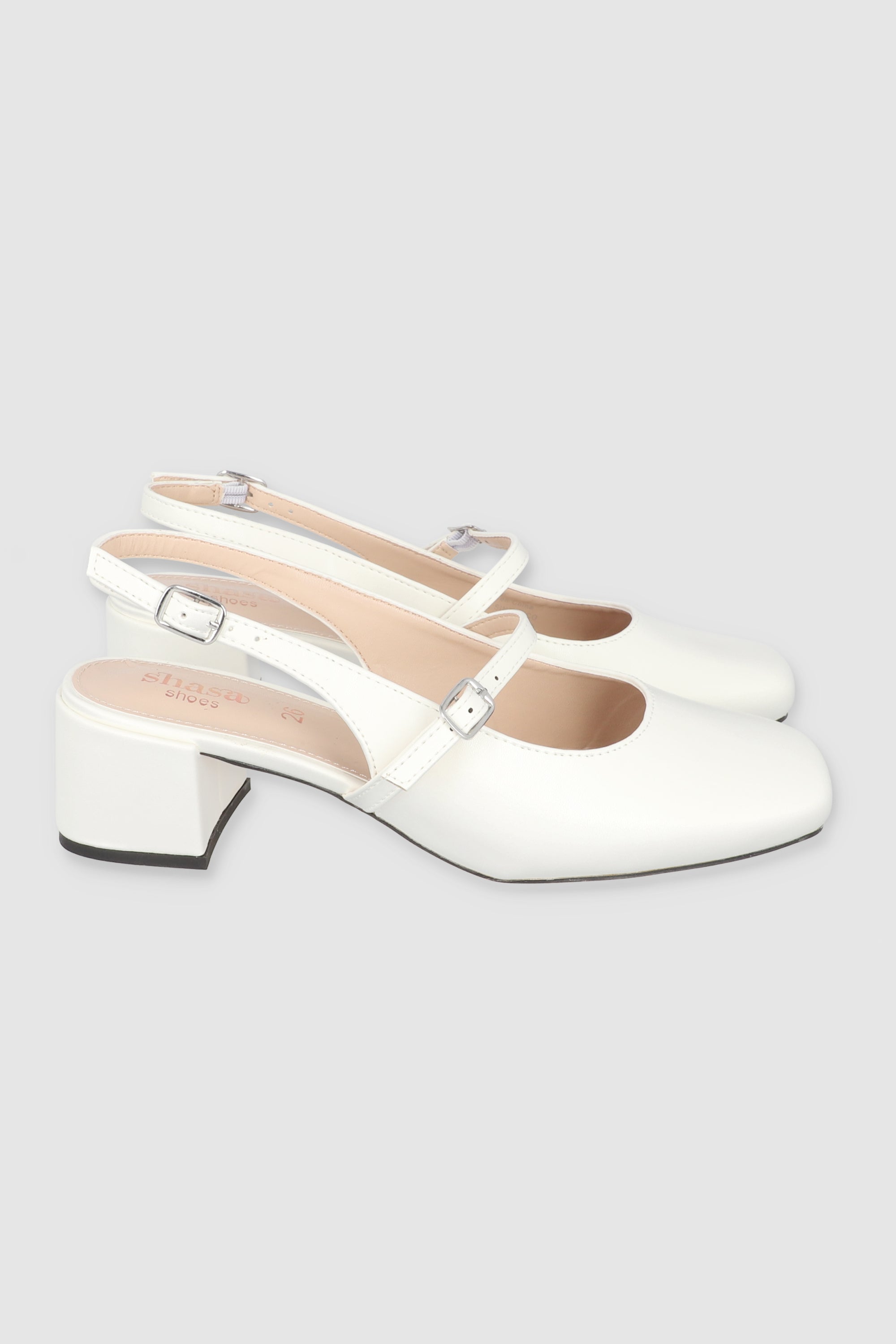 Tacon bajo maryjane slingback HUESO