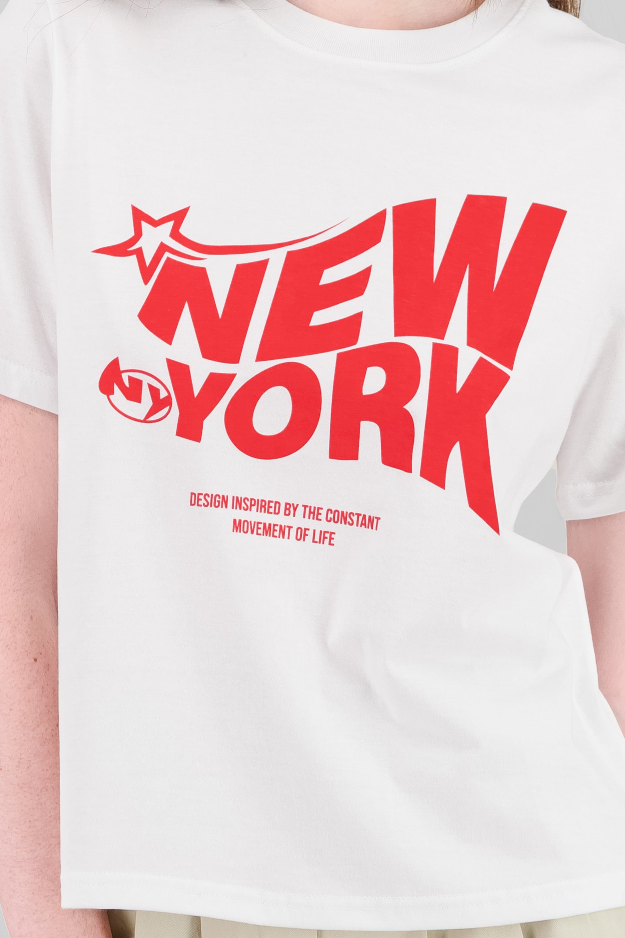 Playera new york estrella Hypsters ROJO COMBO