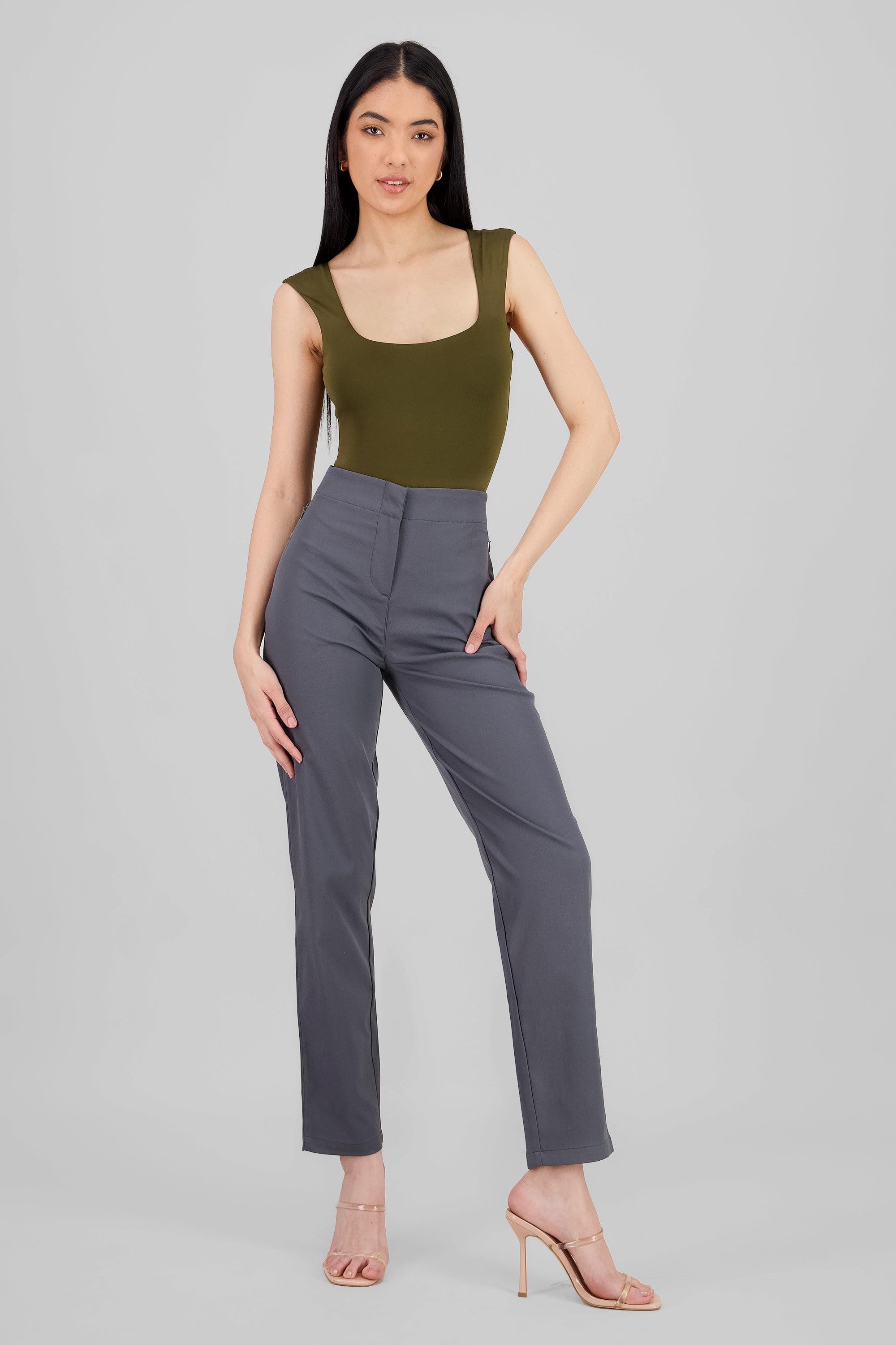 PANTALON FORMAL GRIS