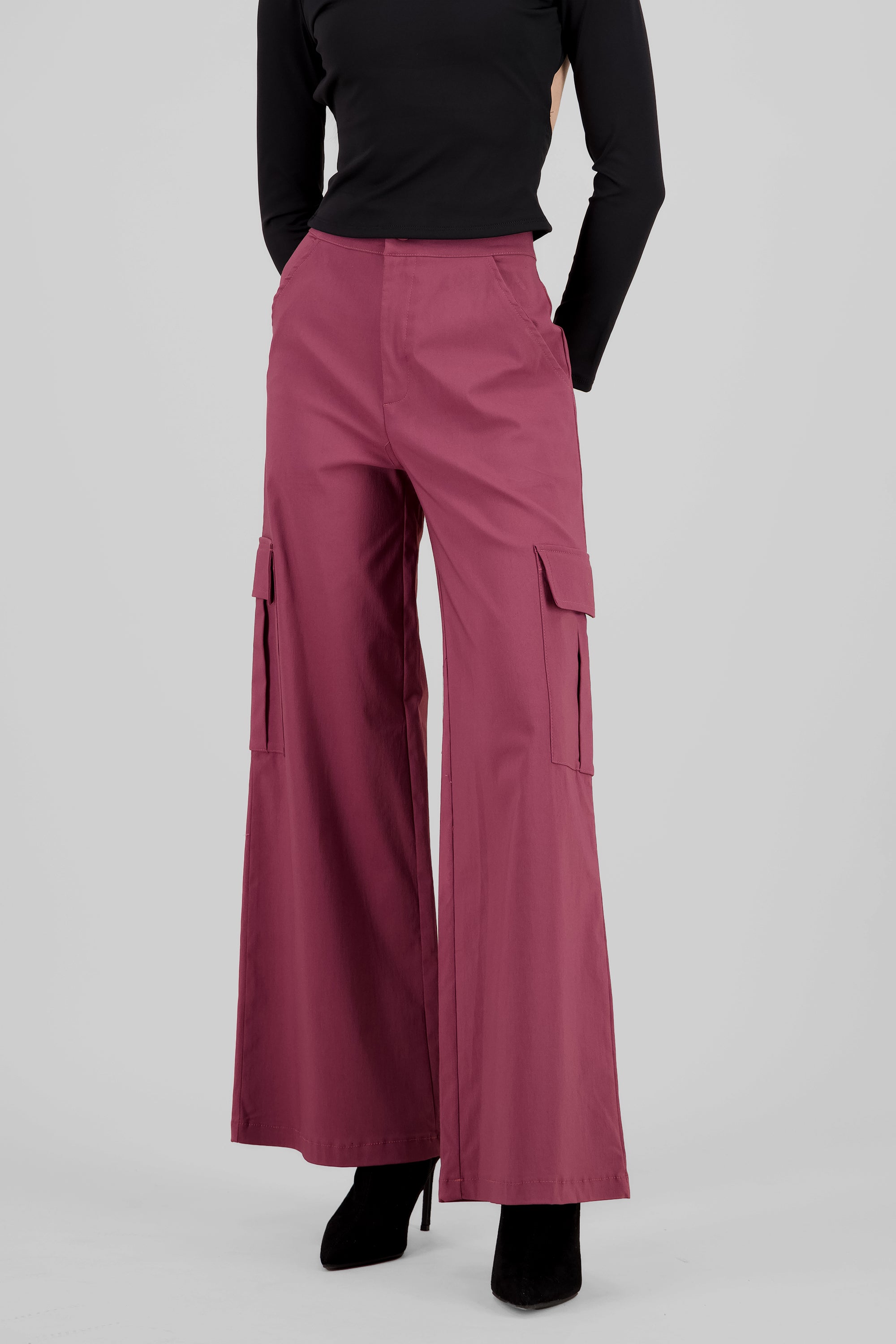 Pantalon cargo wide leg MALVA