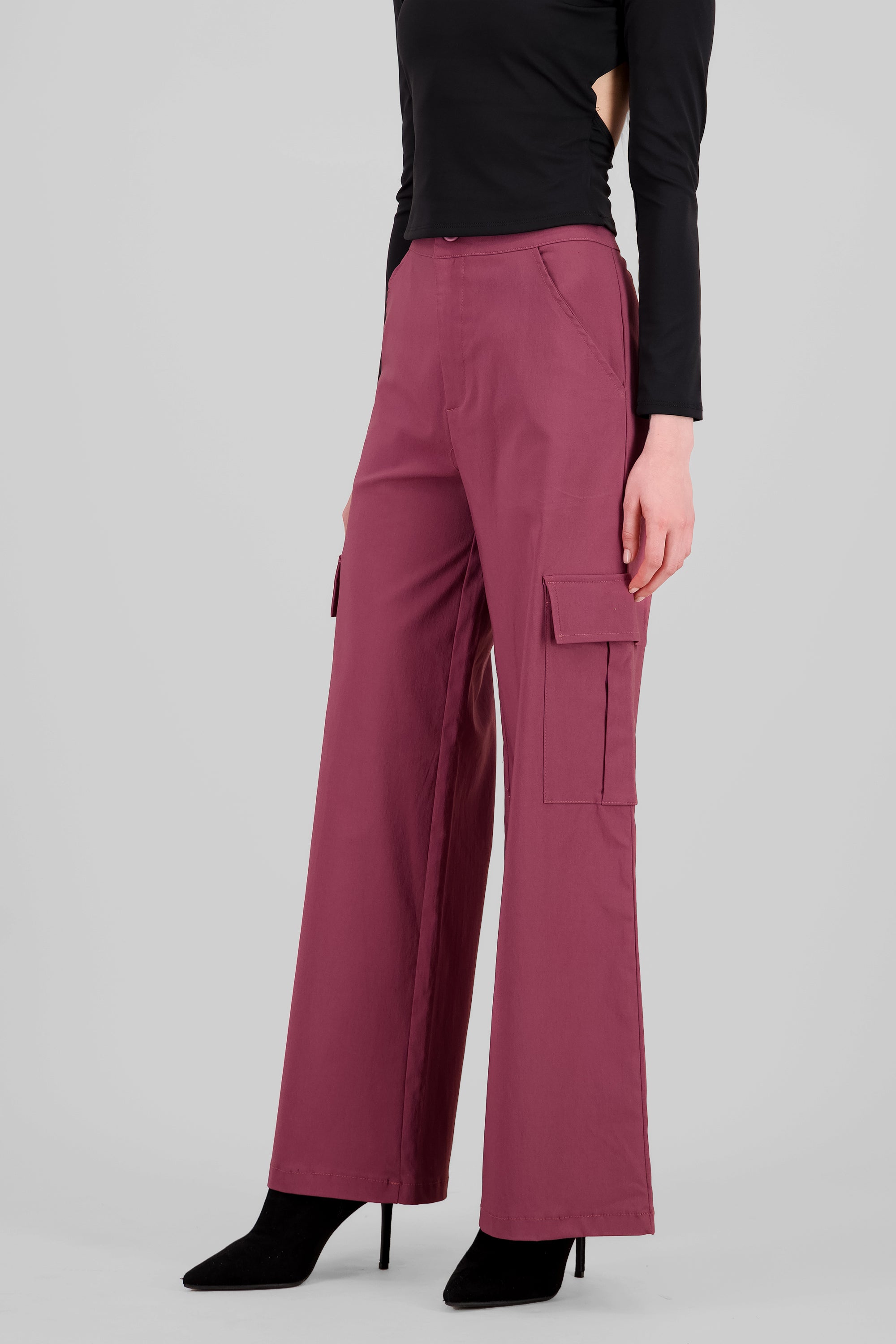 Pantalon cargo wide leg MALVA