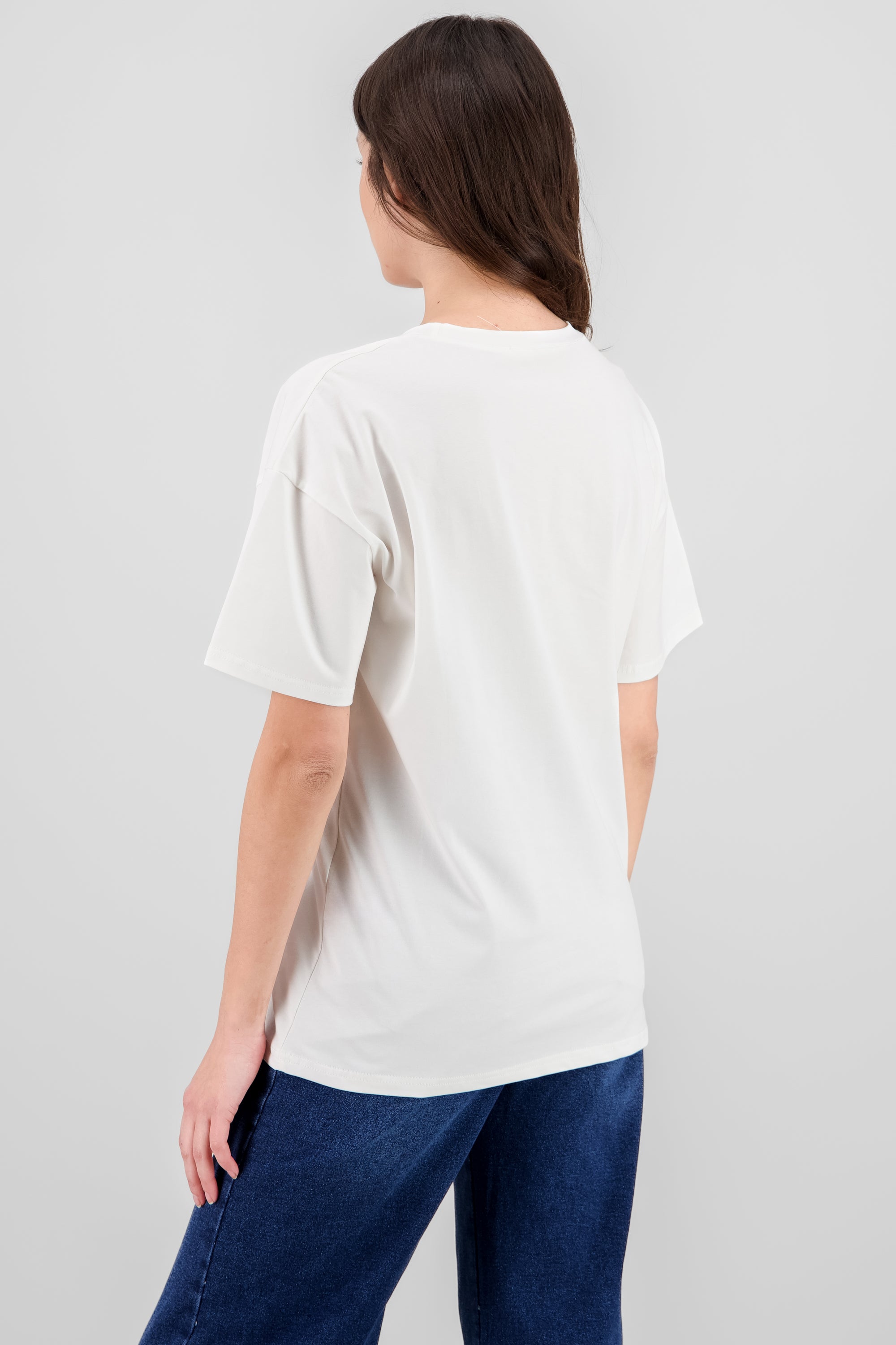 Playera estampada espresso BLANCO