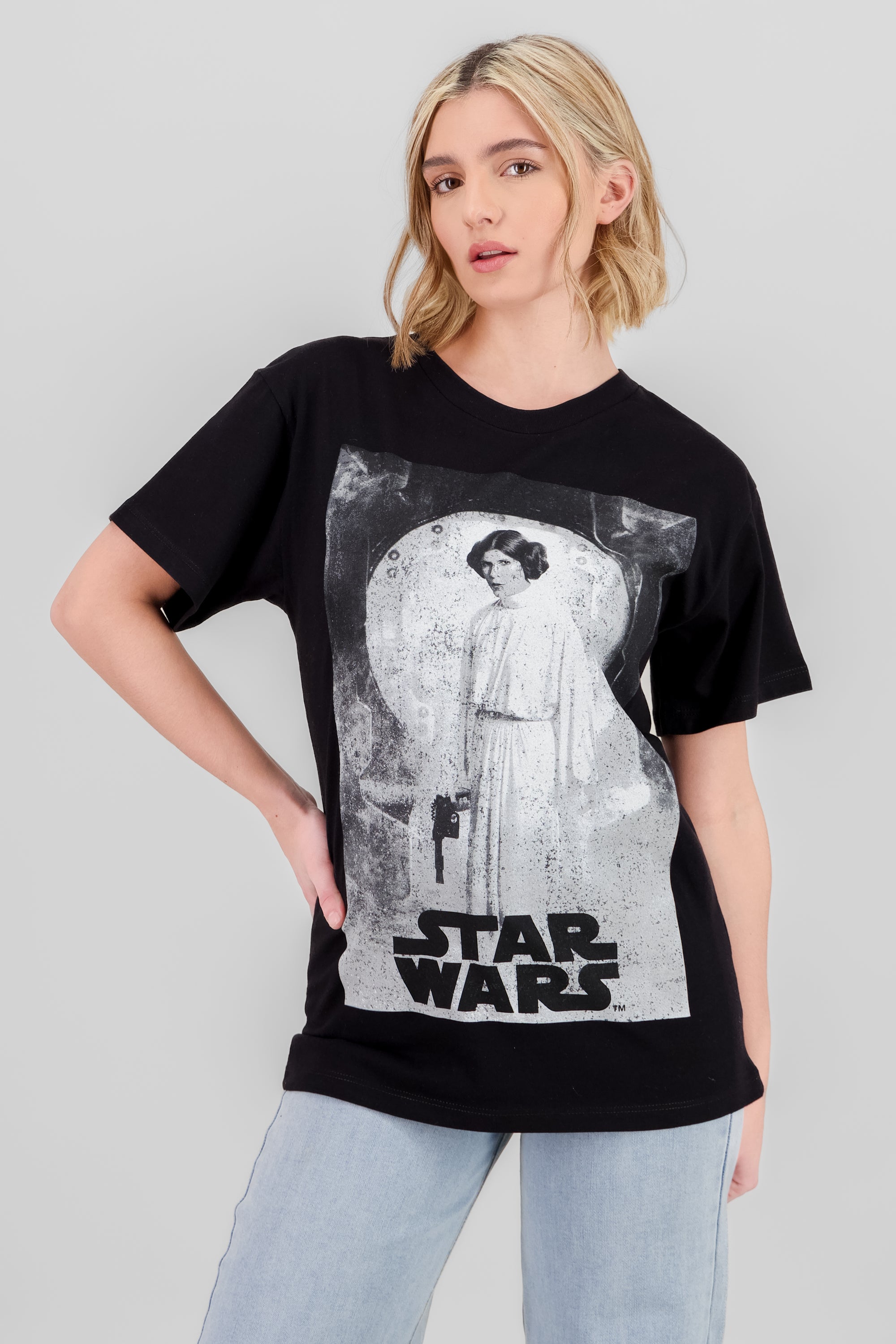 Playera Princesa Leia NEGRO