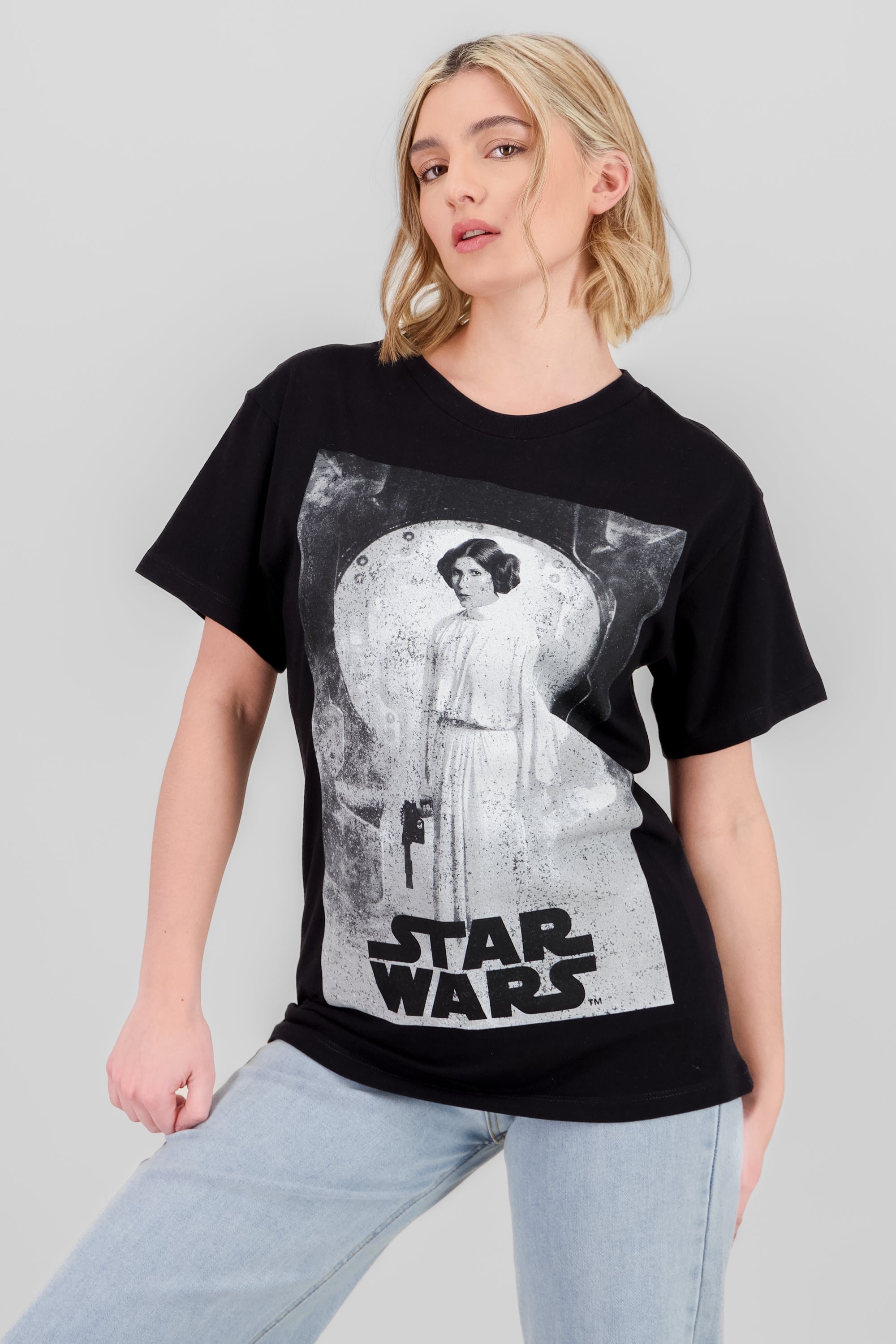 Playera Princesa Leia NEGRO