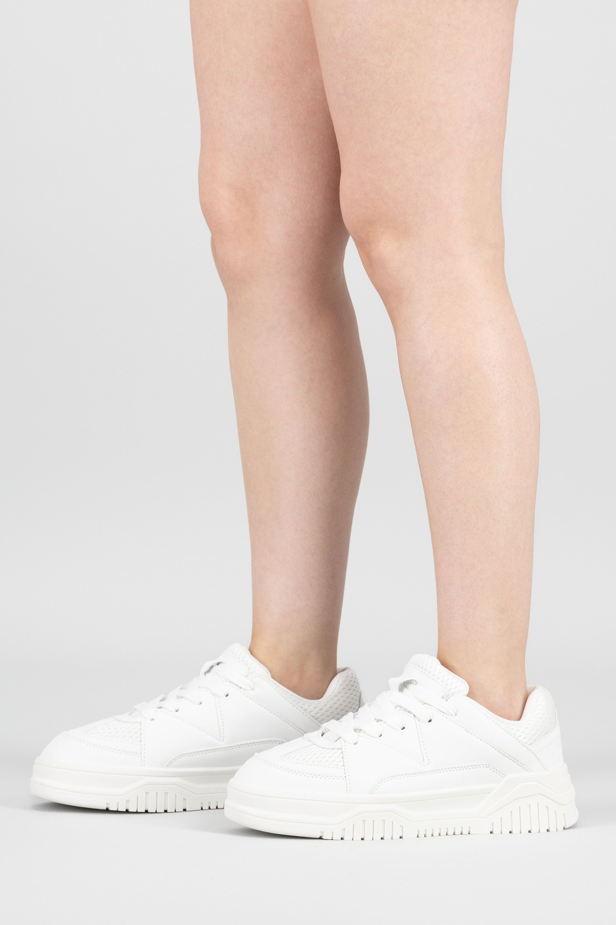 Tenis chunky contrastes BLANCO