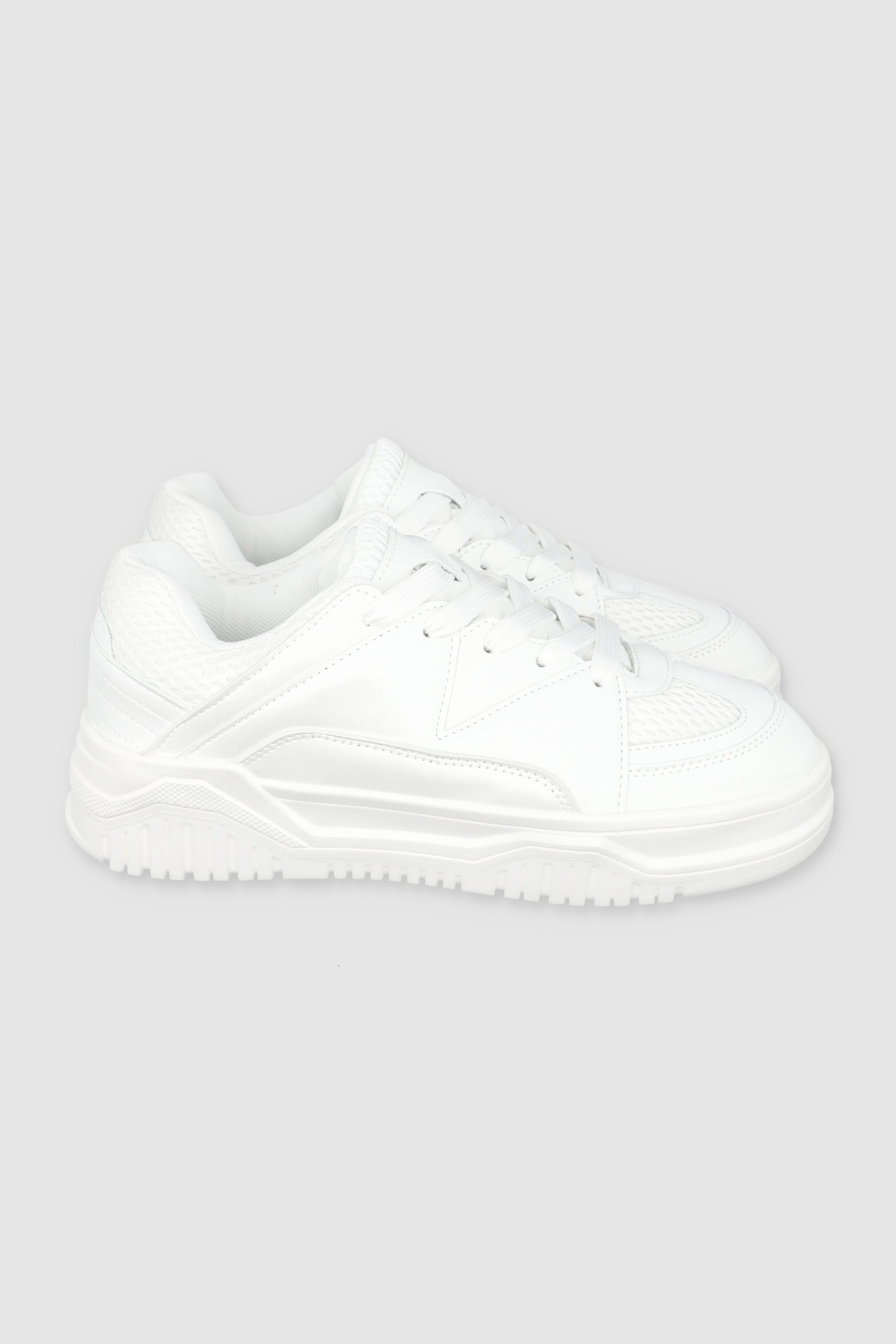 Tenis chunky contrastes BLANCO