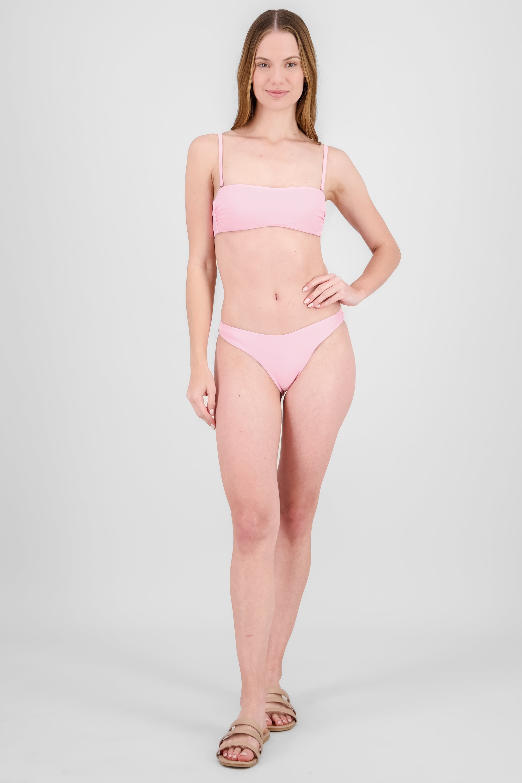 Bikini recto espalda nudo ROSA