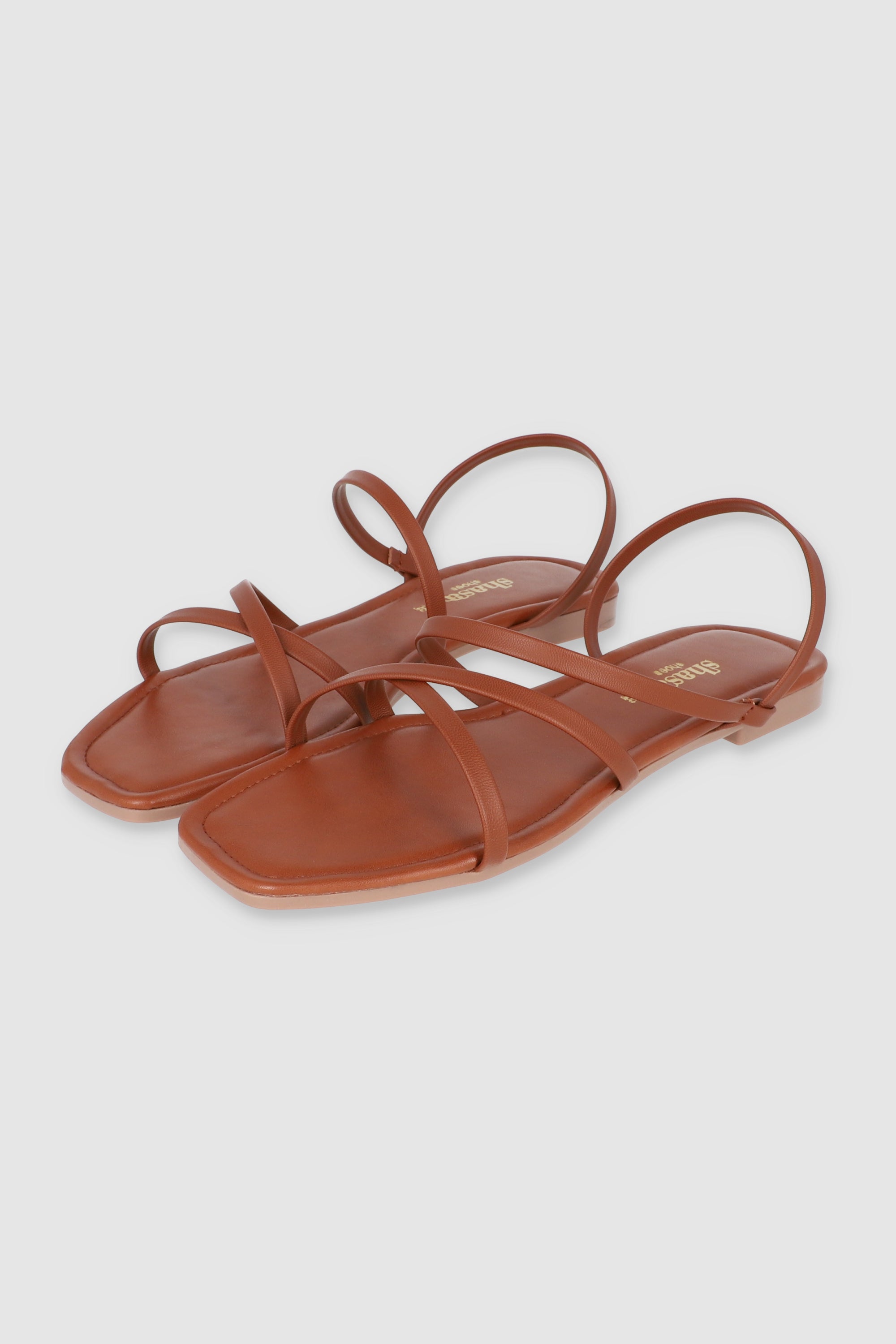 Sandalia tiras slingback TAN