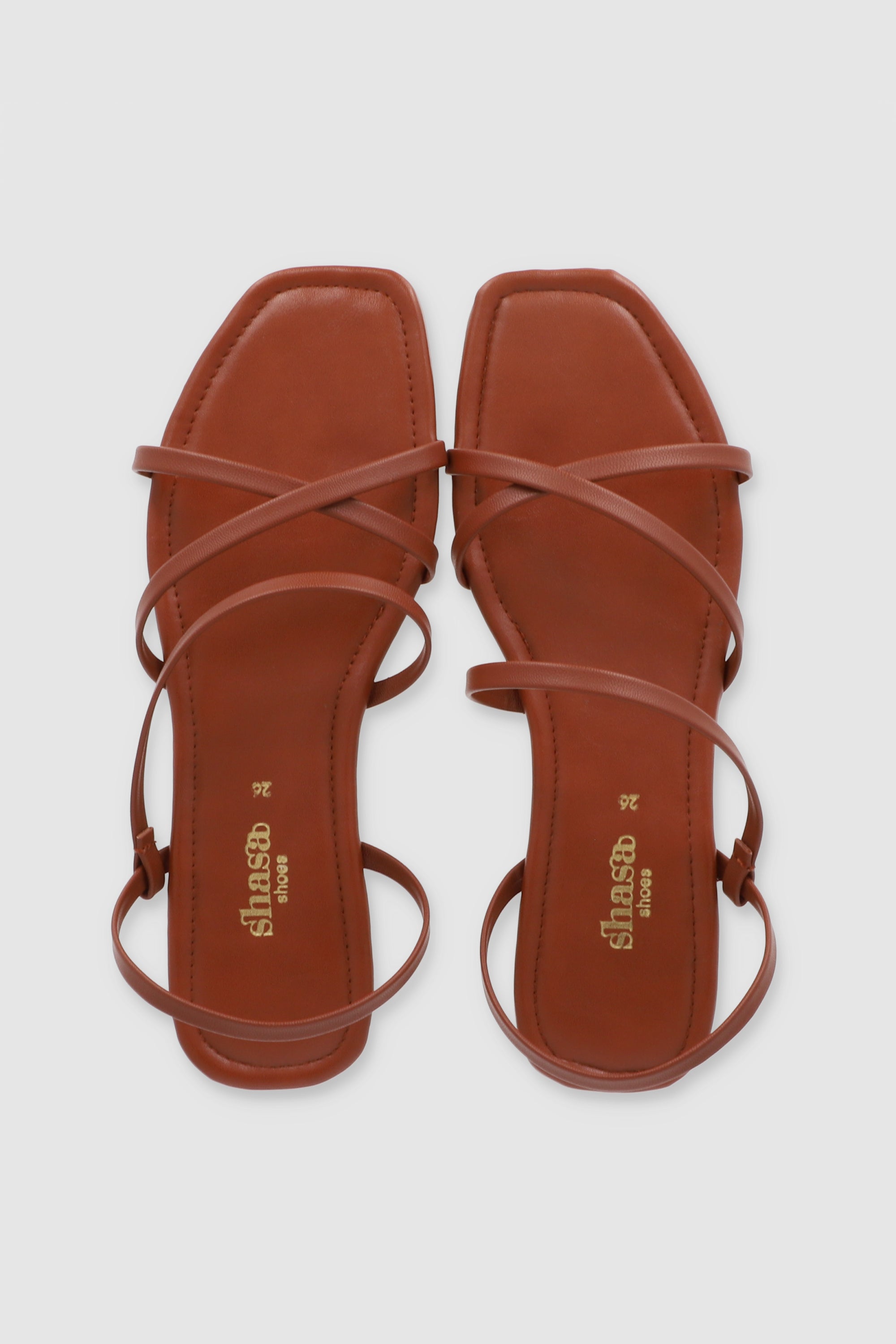 Sandalia tiras slingback TAN