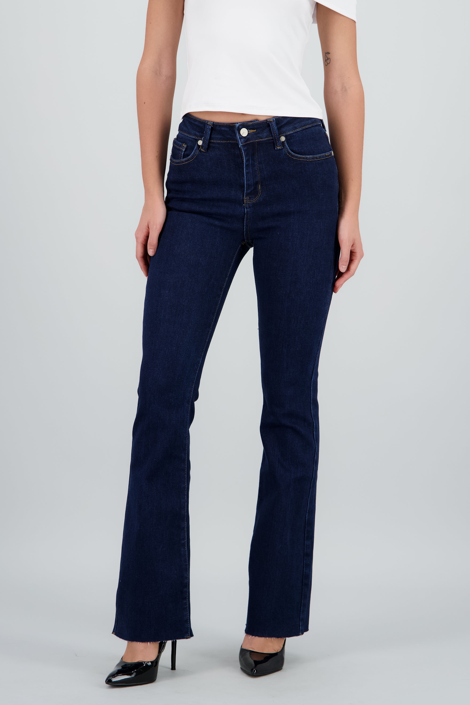 Jeans flare destrucción INDIGO