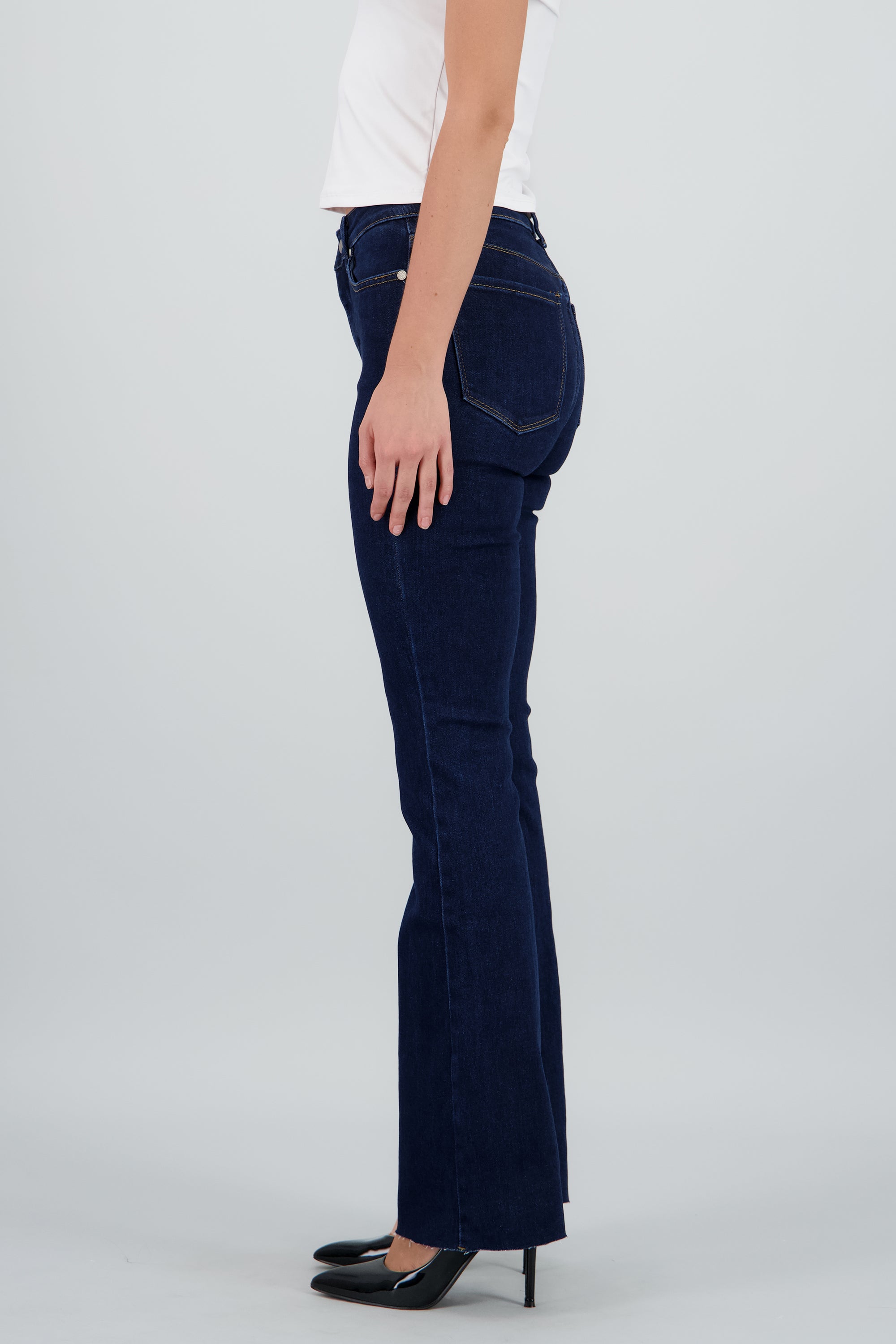 Jeans flare destrucción INDIGO