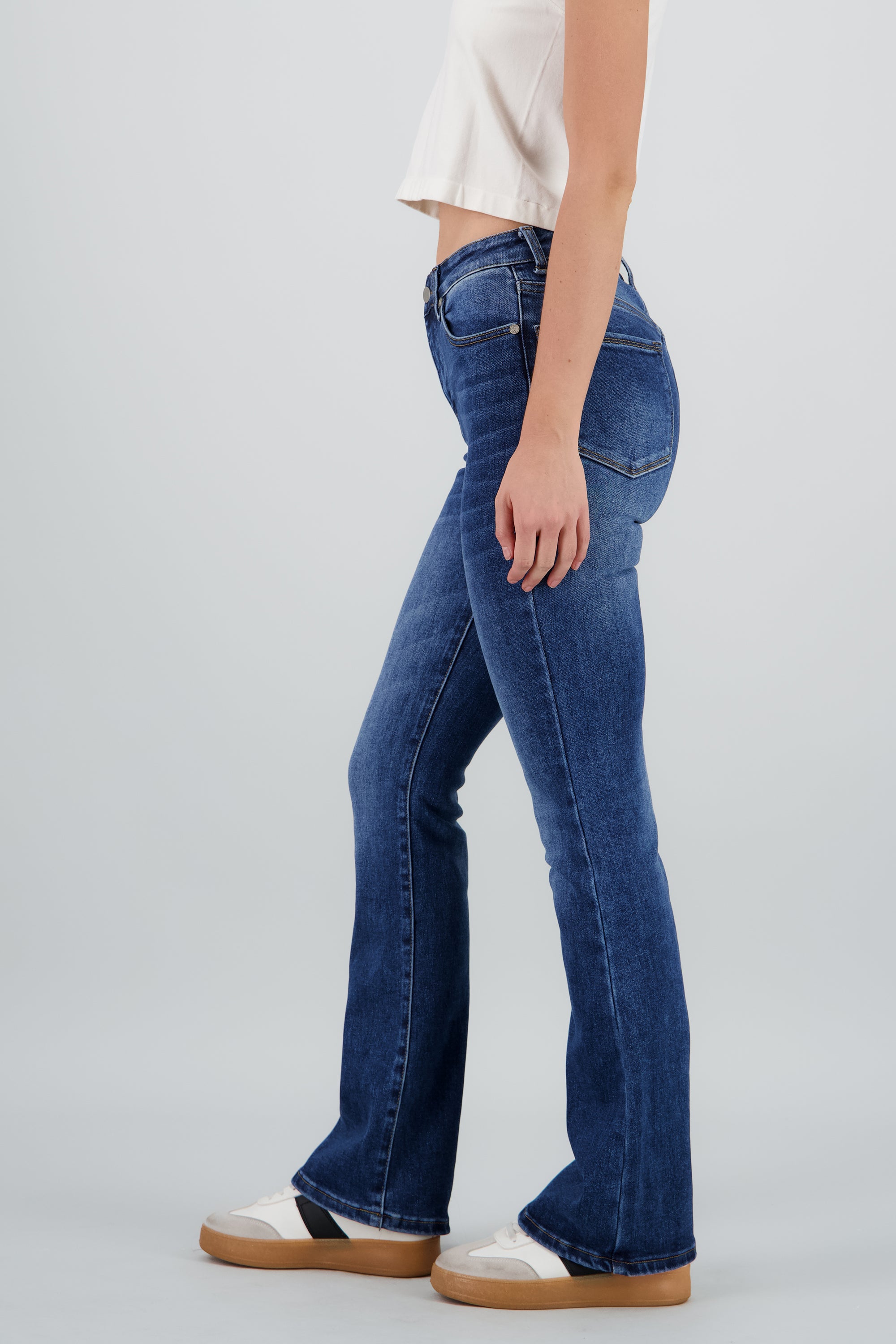 Jeans flare slim DARK WASH