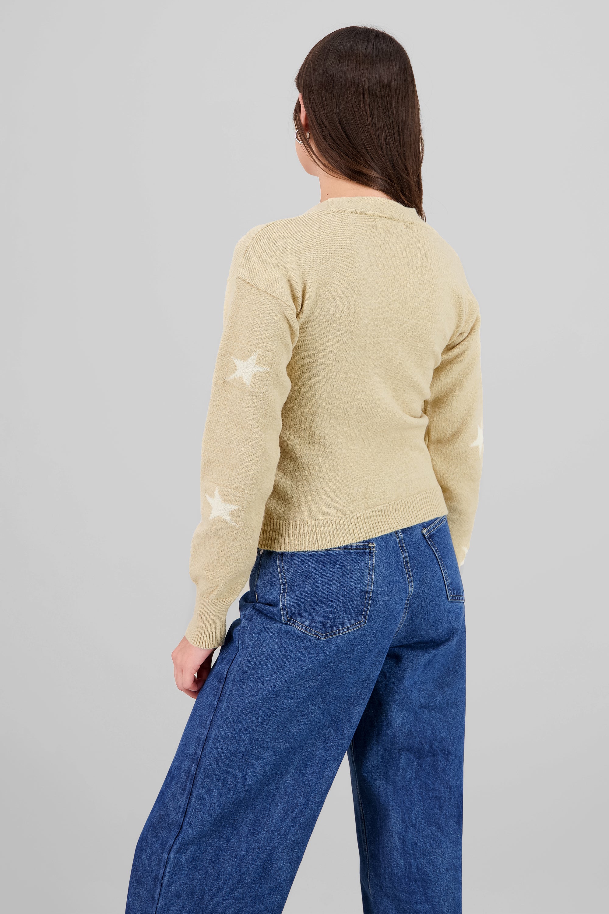 Cardigan botones estrellas BEIGE