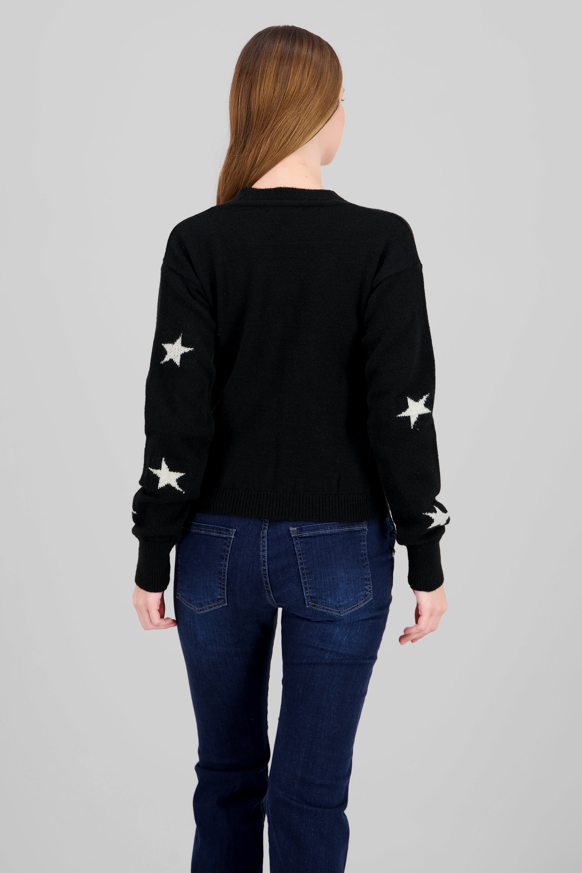 Cardigan botones estrellas NEGRO COMBO