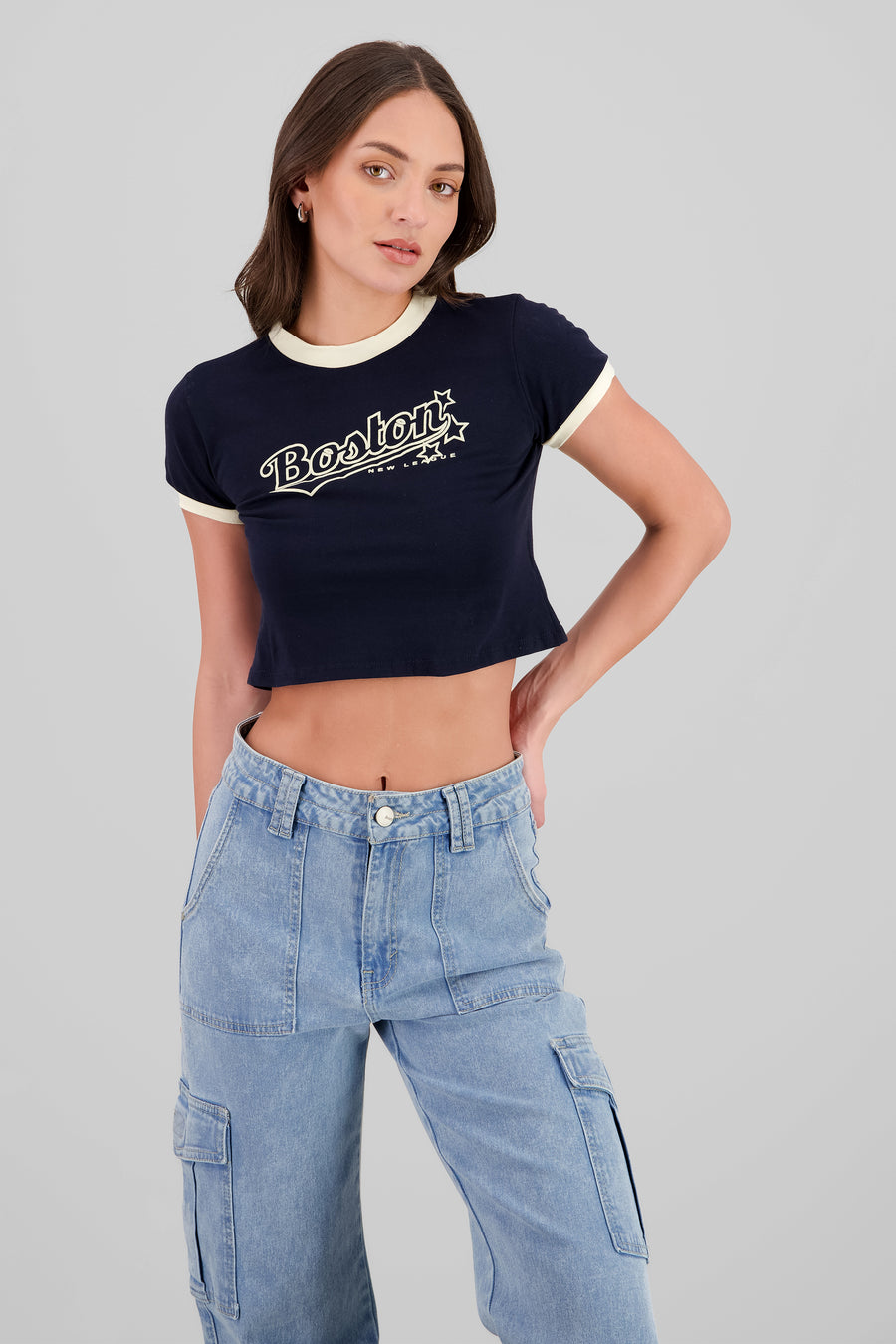 Playera contrastes boston