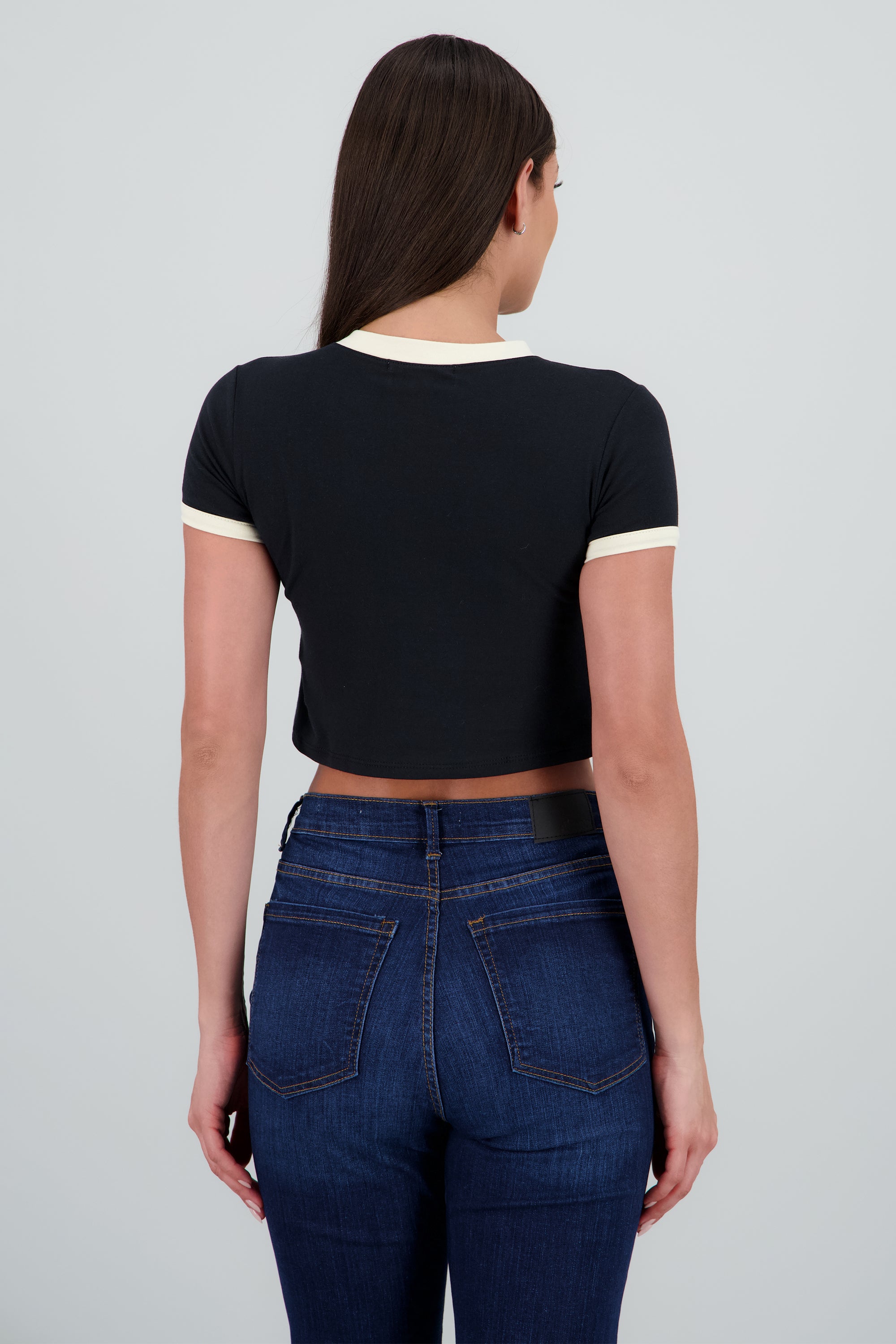 Playera contrastes boston NEGRO COMBO