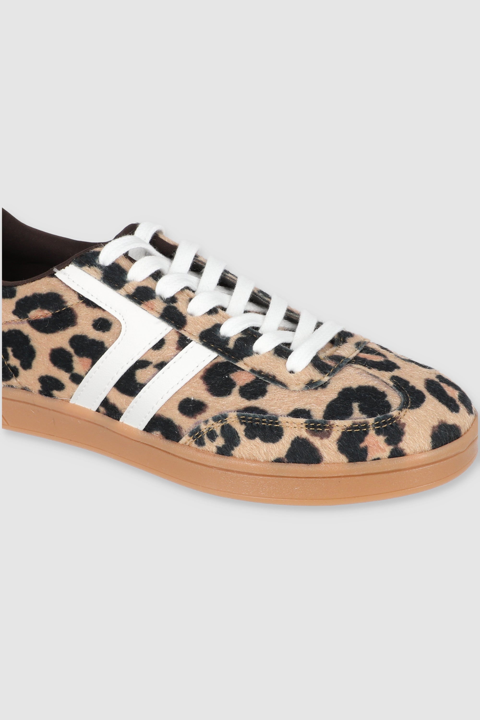 TENIS ANIMAL PRINT LINEAS CAFE COMBO