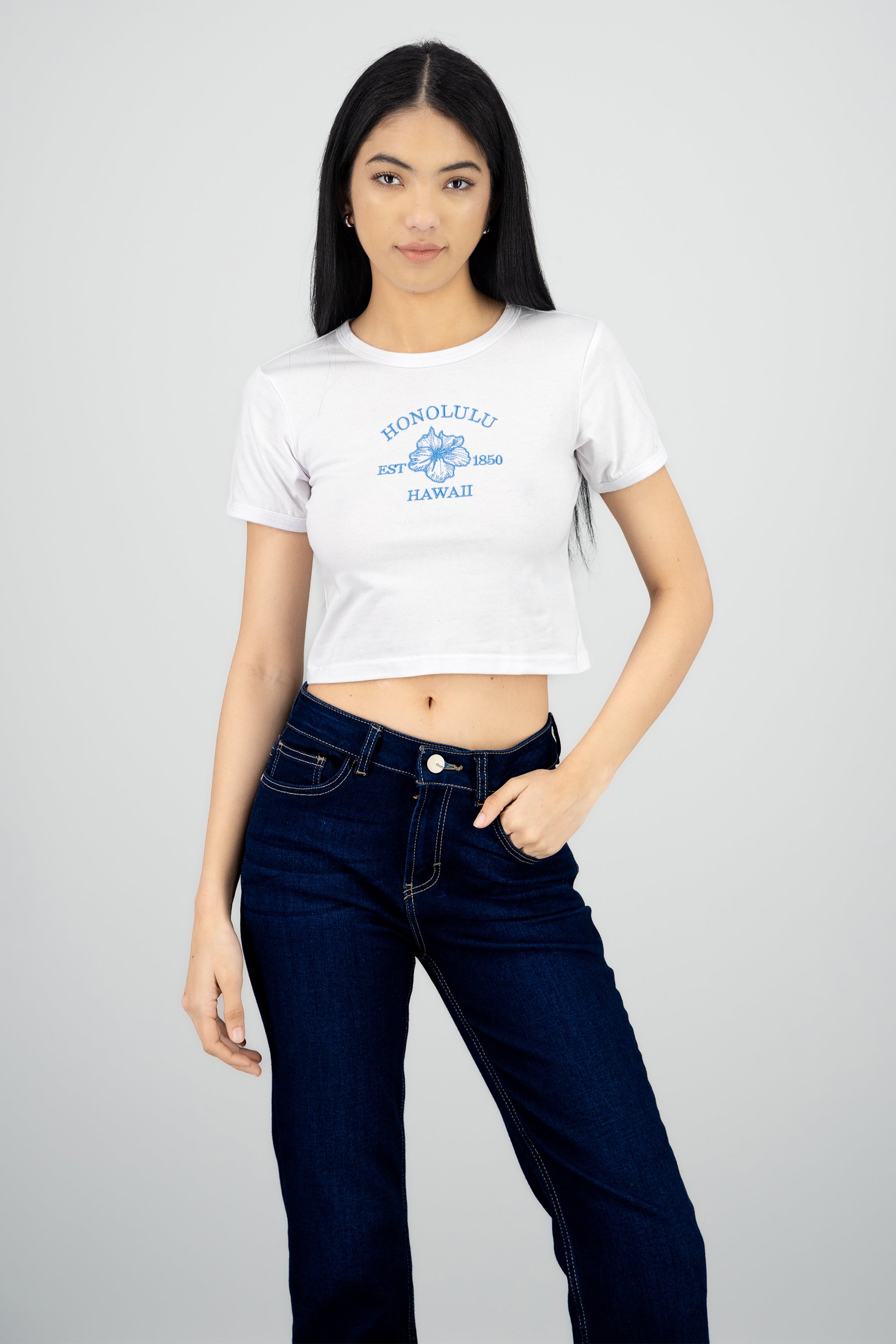 Playera honolulu BLANCO COMBO