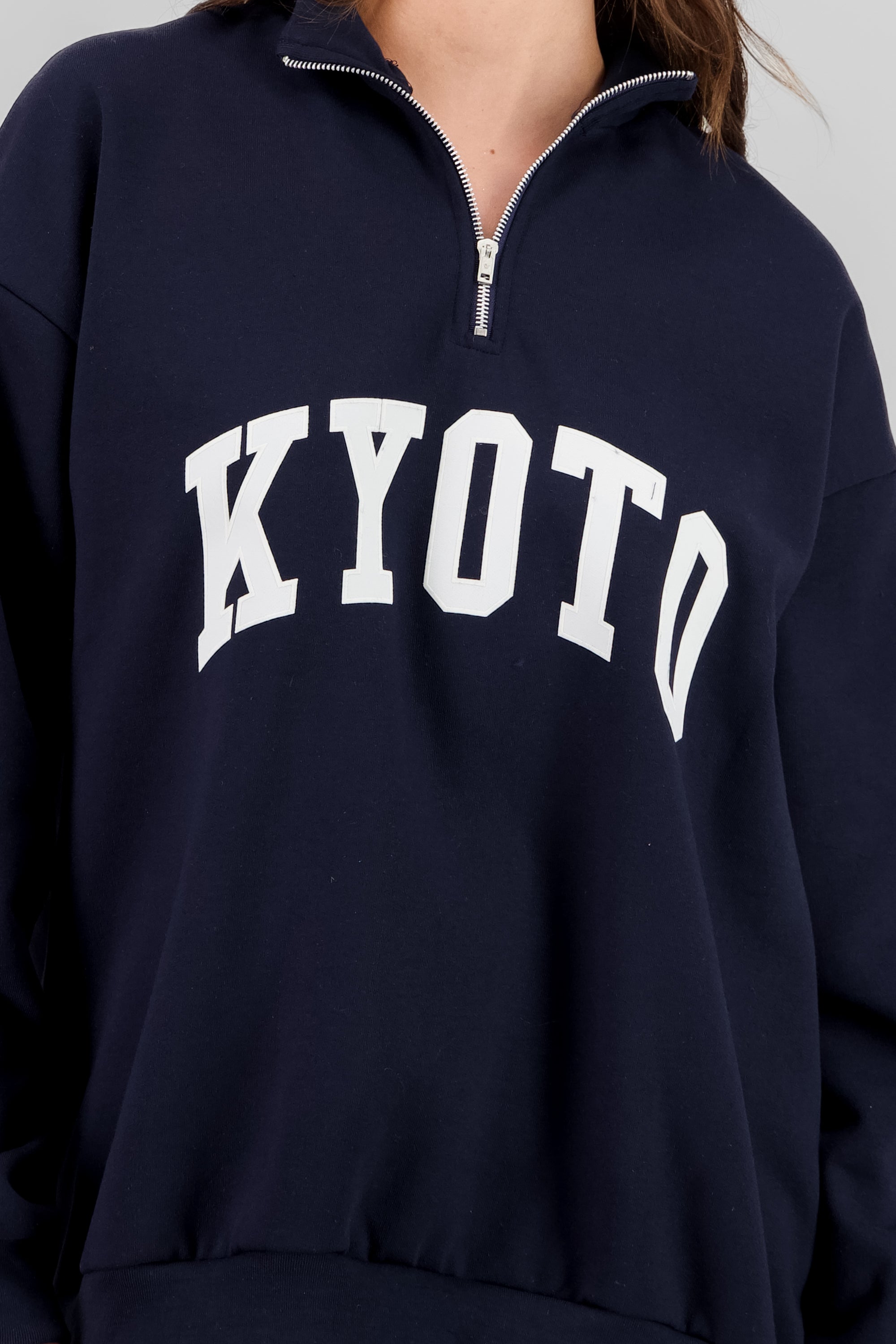 Sudadera kyoto cierre MARINO COMBO