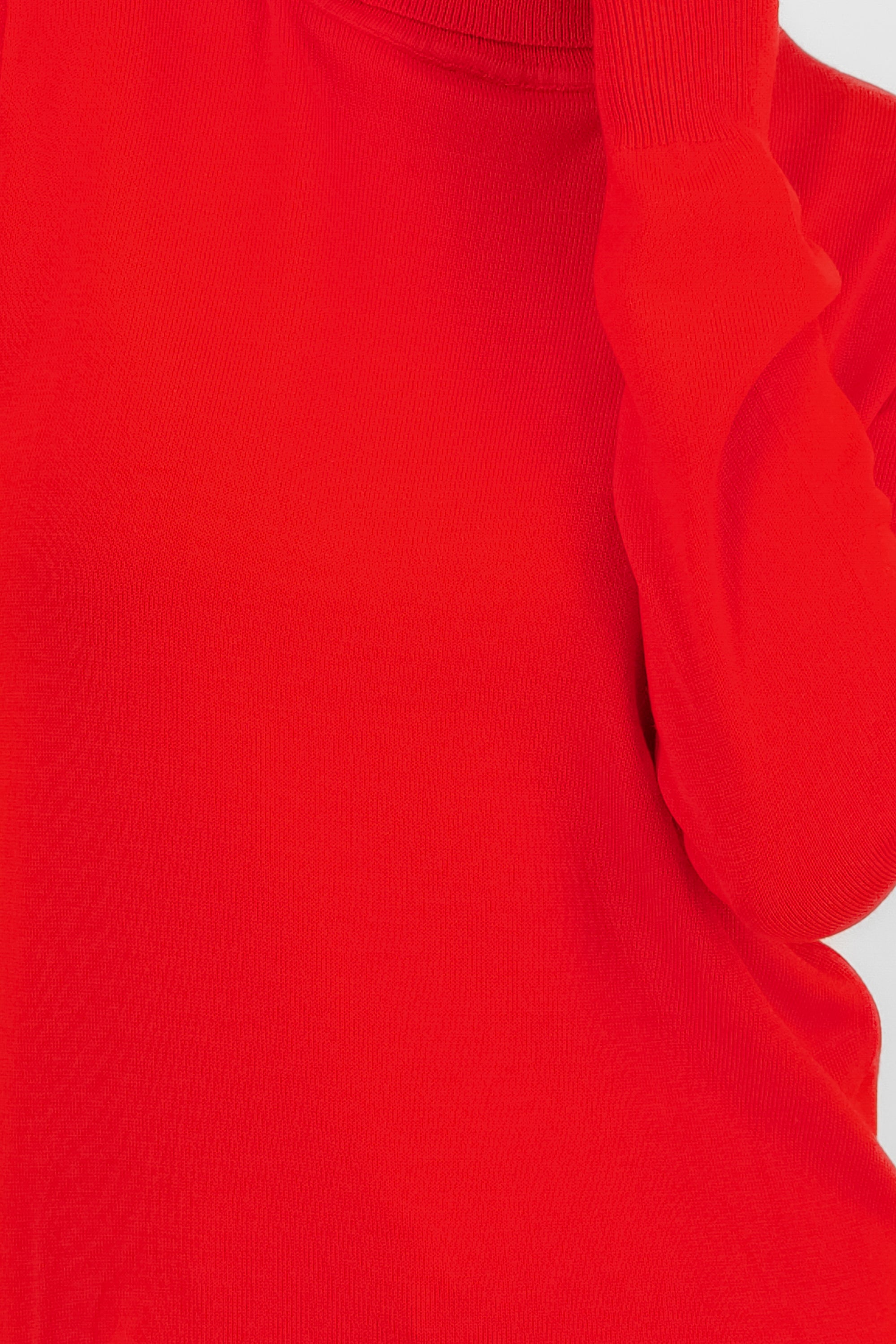 Sueter de cuello alto con tatco suave ROJO