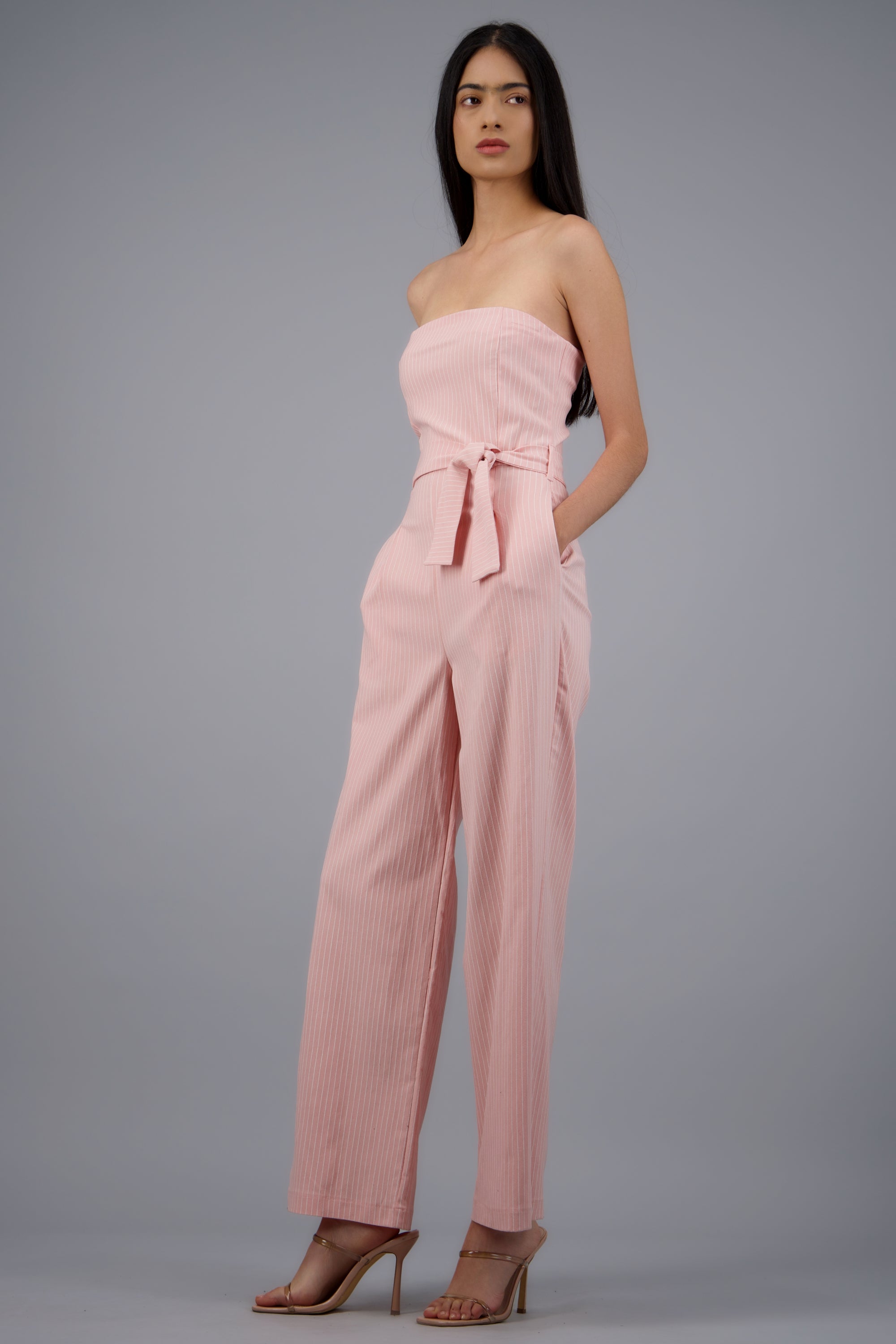 JUMPSUIT STRAPPLES RAYAS DET LASO CORAL