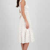 Vestido maxi estampado flores