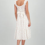 Vestido maxi estampado flores