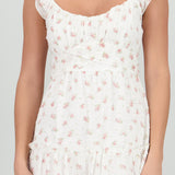 Vestido maxi estampado flores