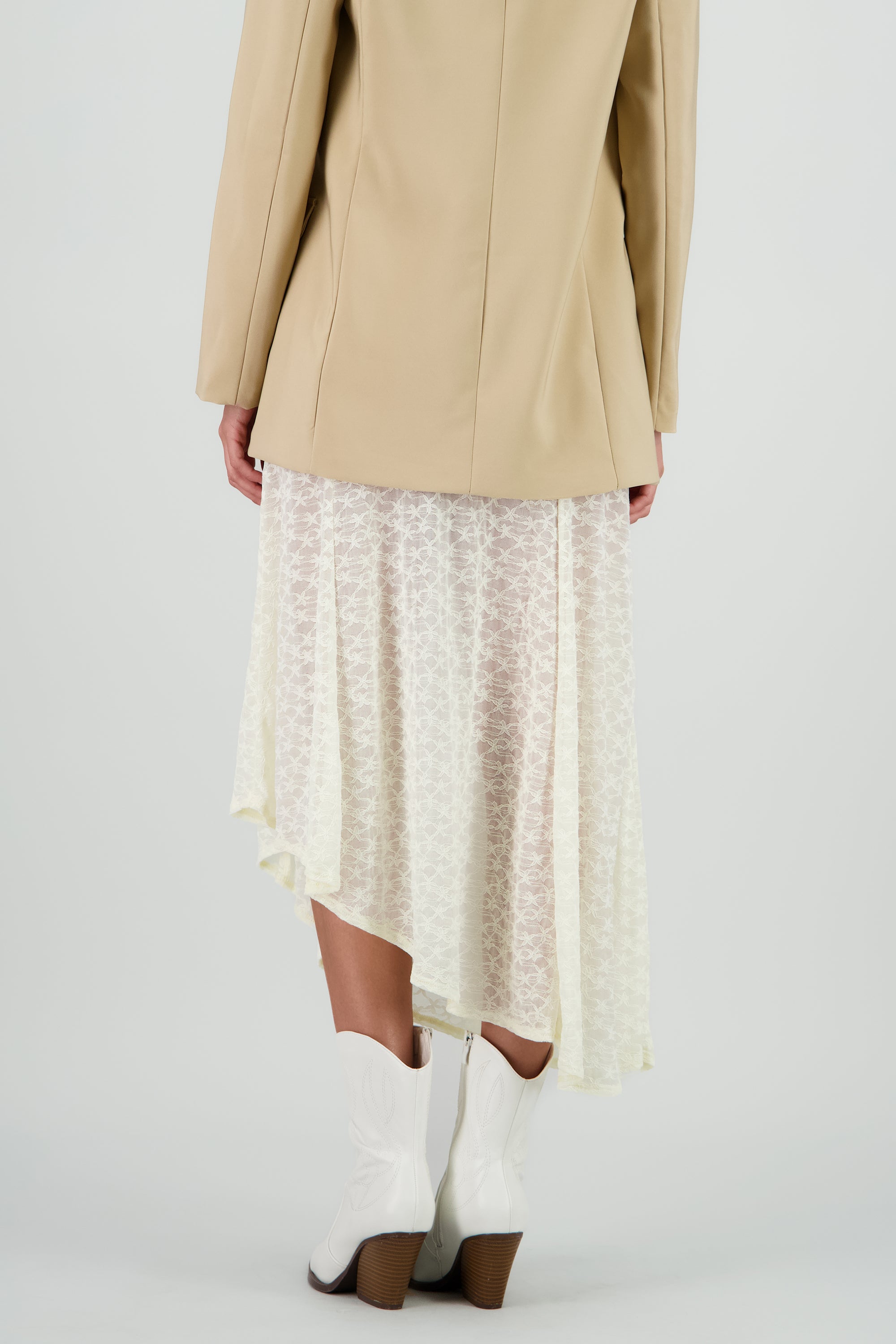Falda encaje HUESO