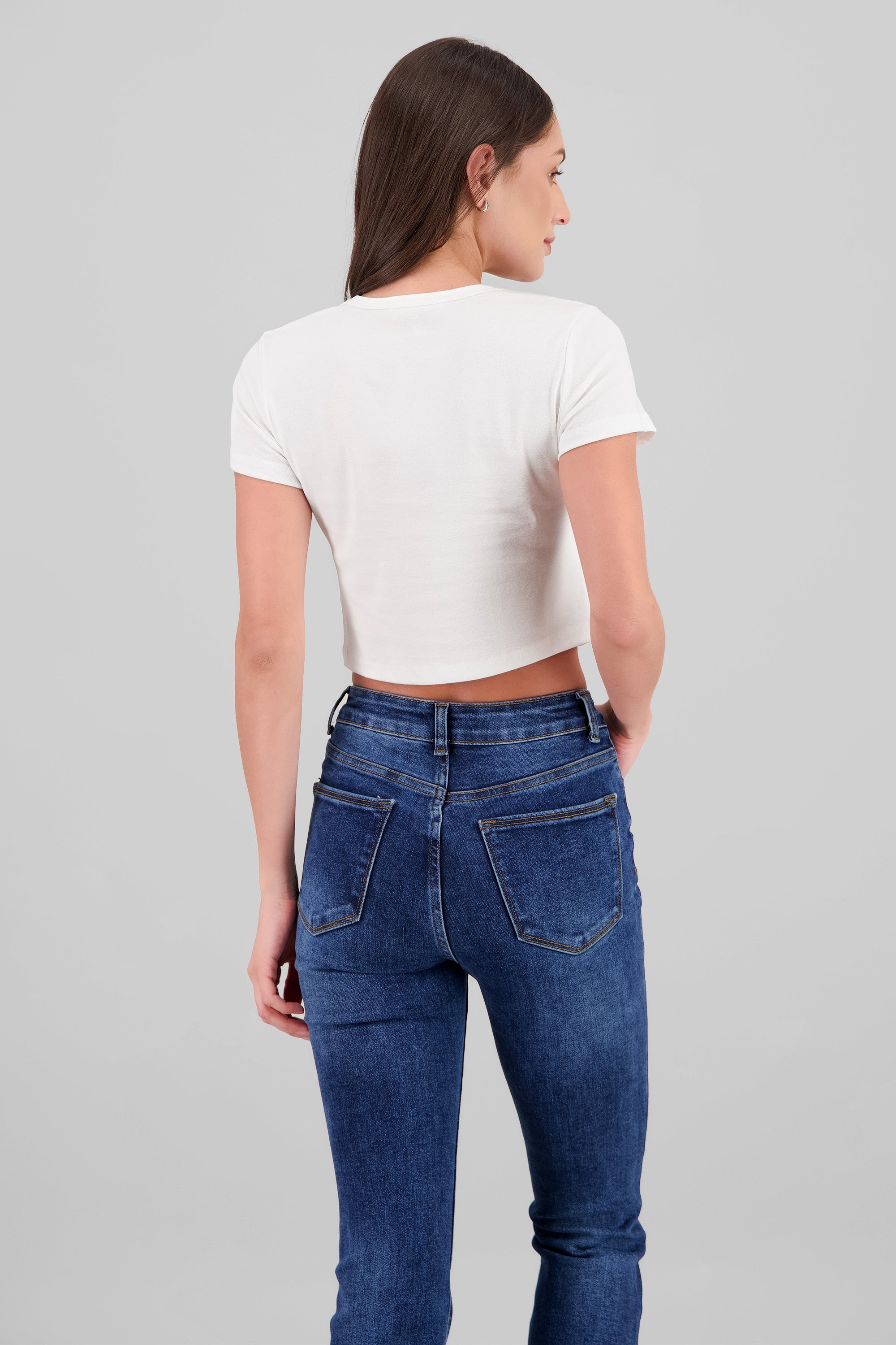 Top estampadp gatito BLANCO COMBO